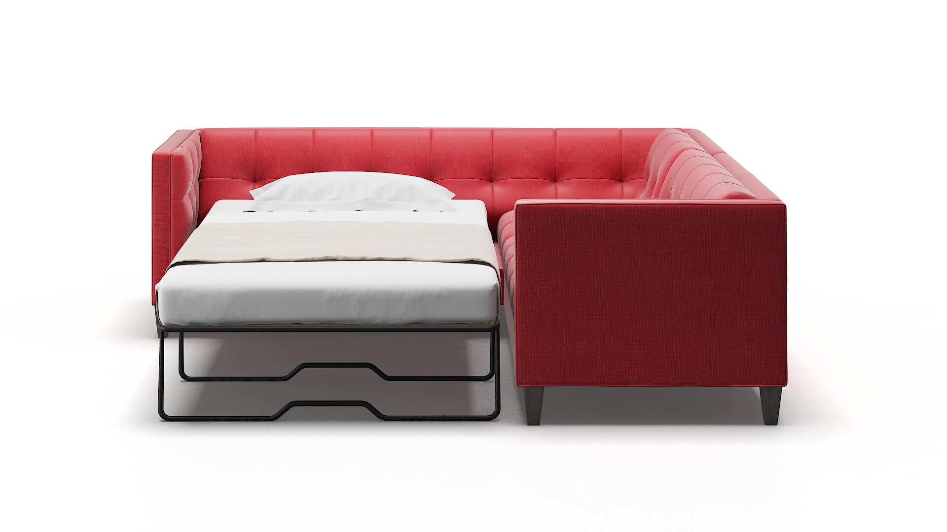 Messina Pauline Ruby Sectional Sleeper Espresso legs 1