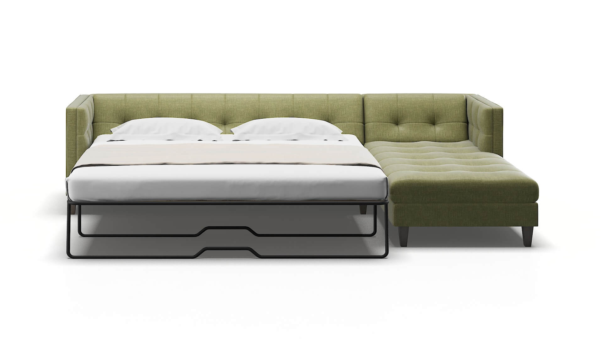 Messina Portland Basil Panel Sleeper Espresso legs 1