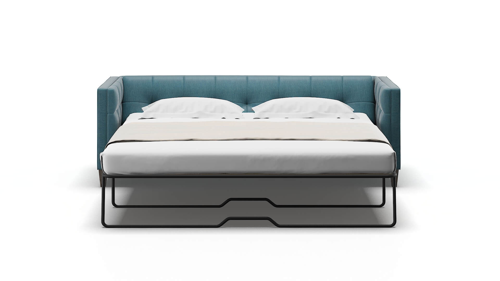 Messina Portland Prussian Sofa Sleeper Espresso legs 1