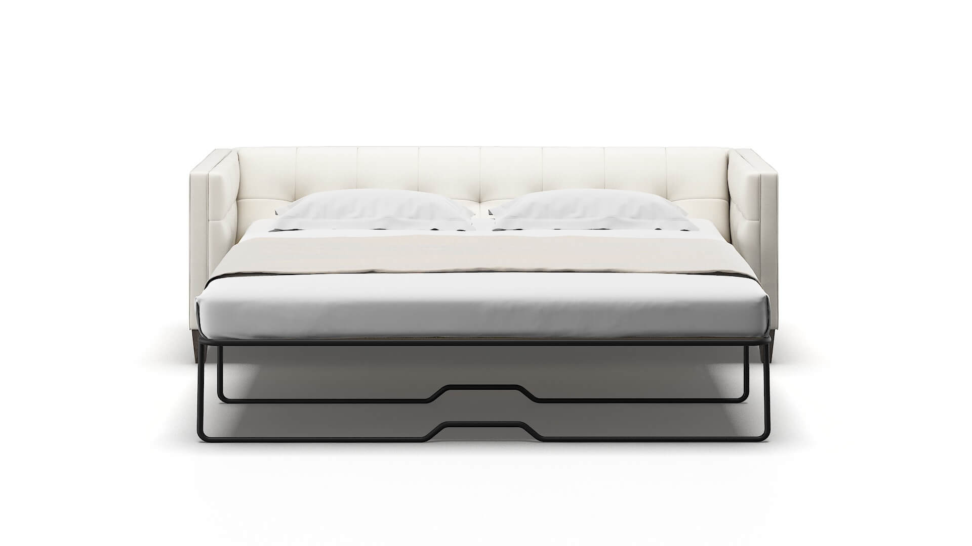Messina R_prize Cream Sofa Sleeper Espresso legs 1