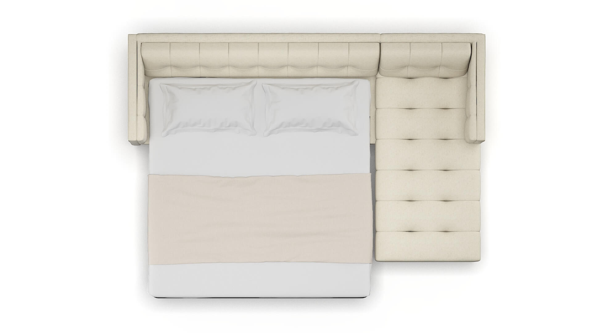 Messina Redondo Oyster Panel Sleeper Espresso legs 3