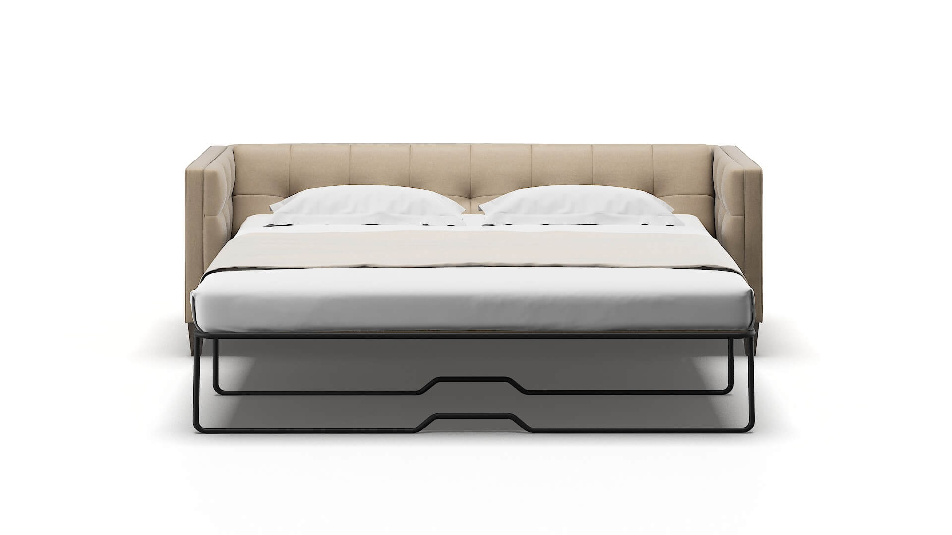 Messina Rocket Cappuccino Sofa Sleeper Espresso legs 1