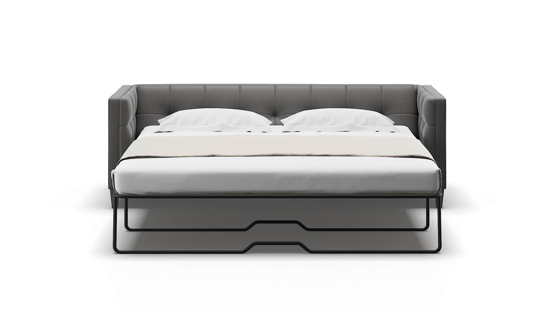 Messina Rocket Charcoal Sofa Sleeper Espresso legs 1