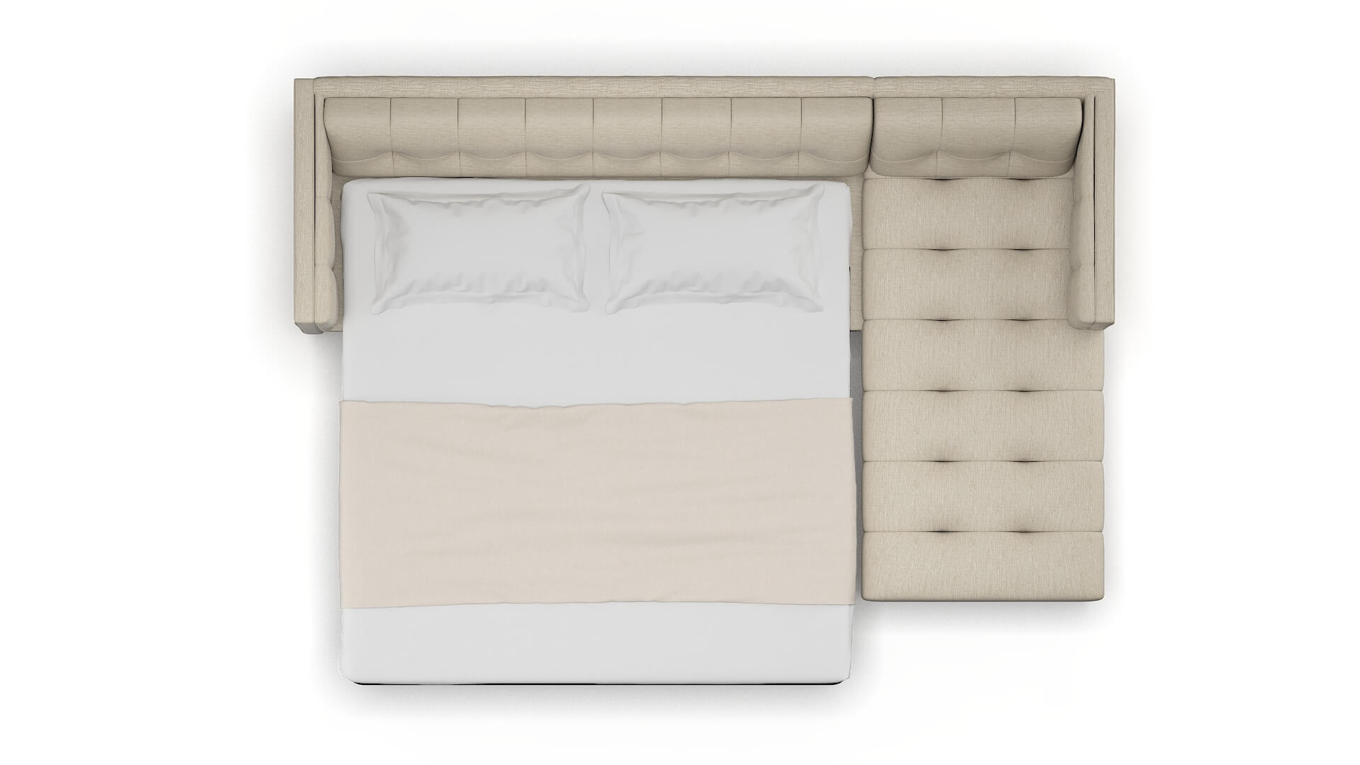 Messina Rocket Dove Panel Sleeper Espresso legs 3