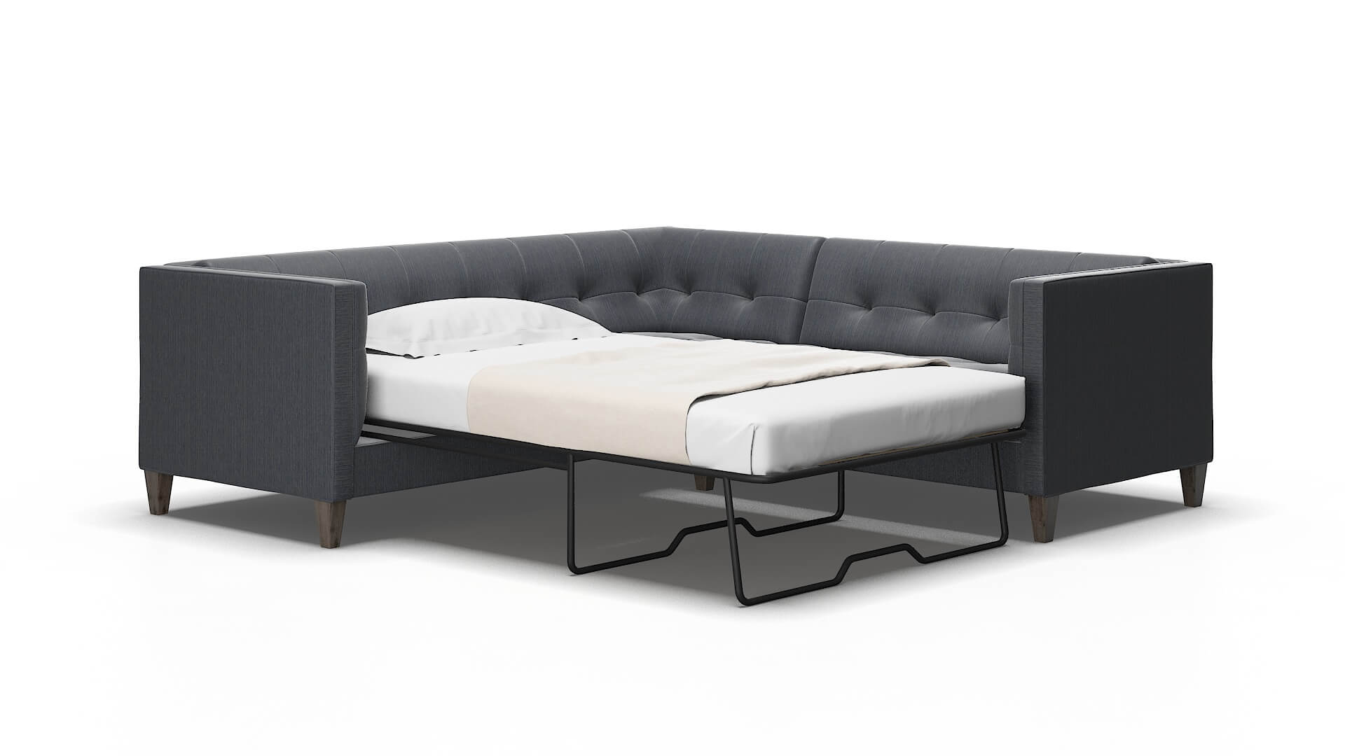 Messina Rocket Eclipse Sectional Sleeper Espresso legs 2