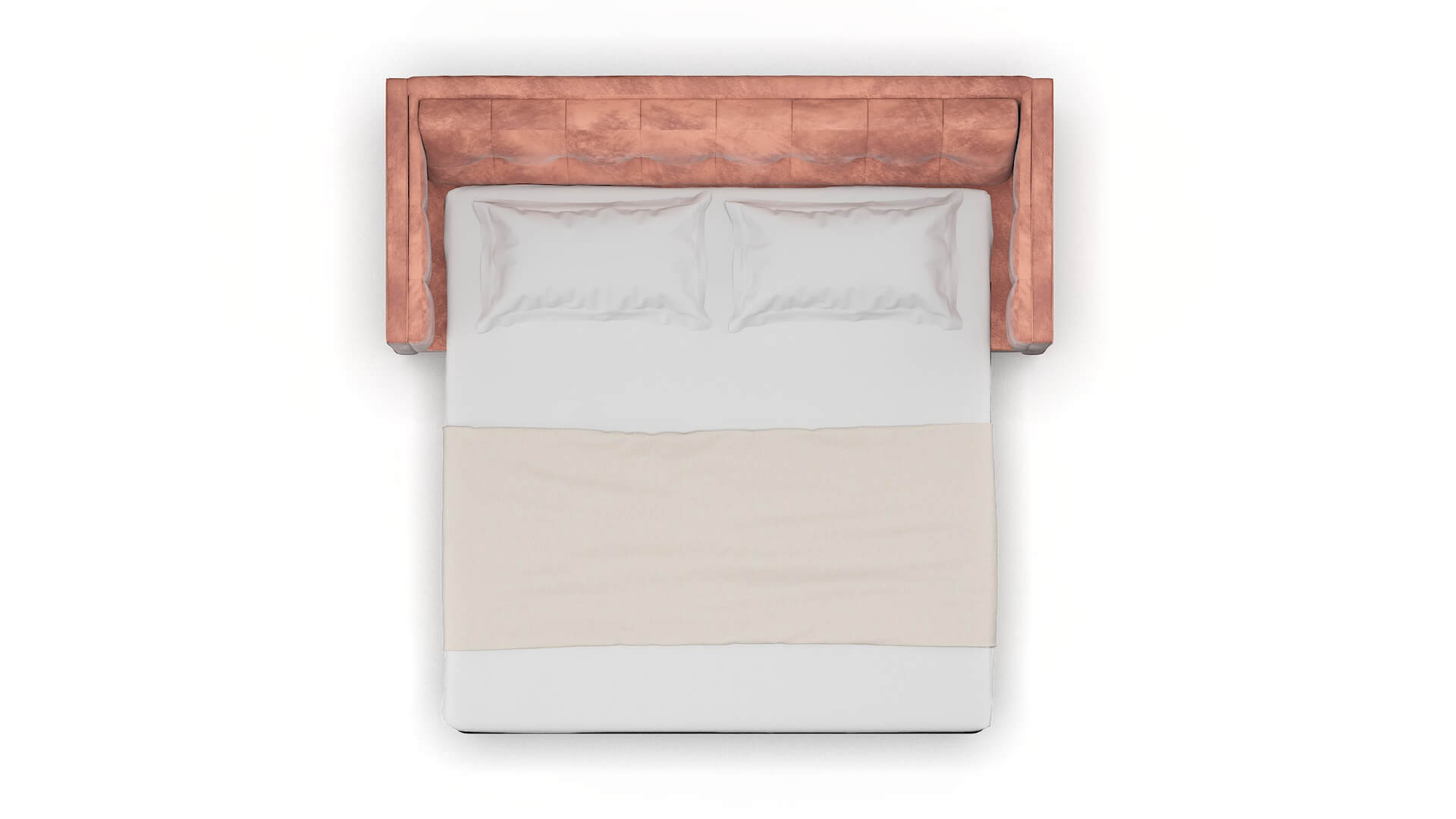 Messina Royale Blush Sofa Sleeper Espresso legs 3