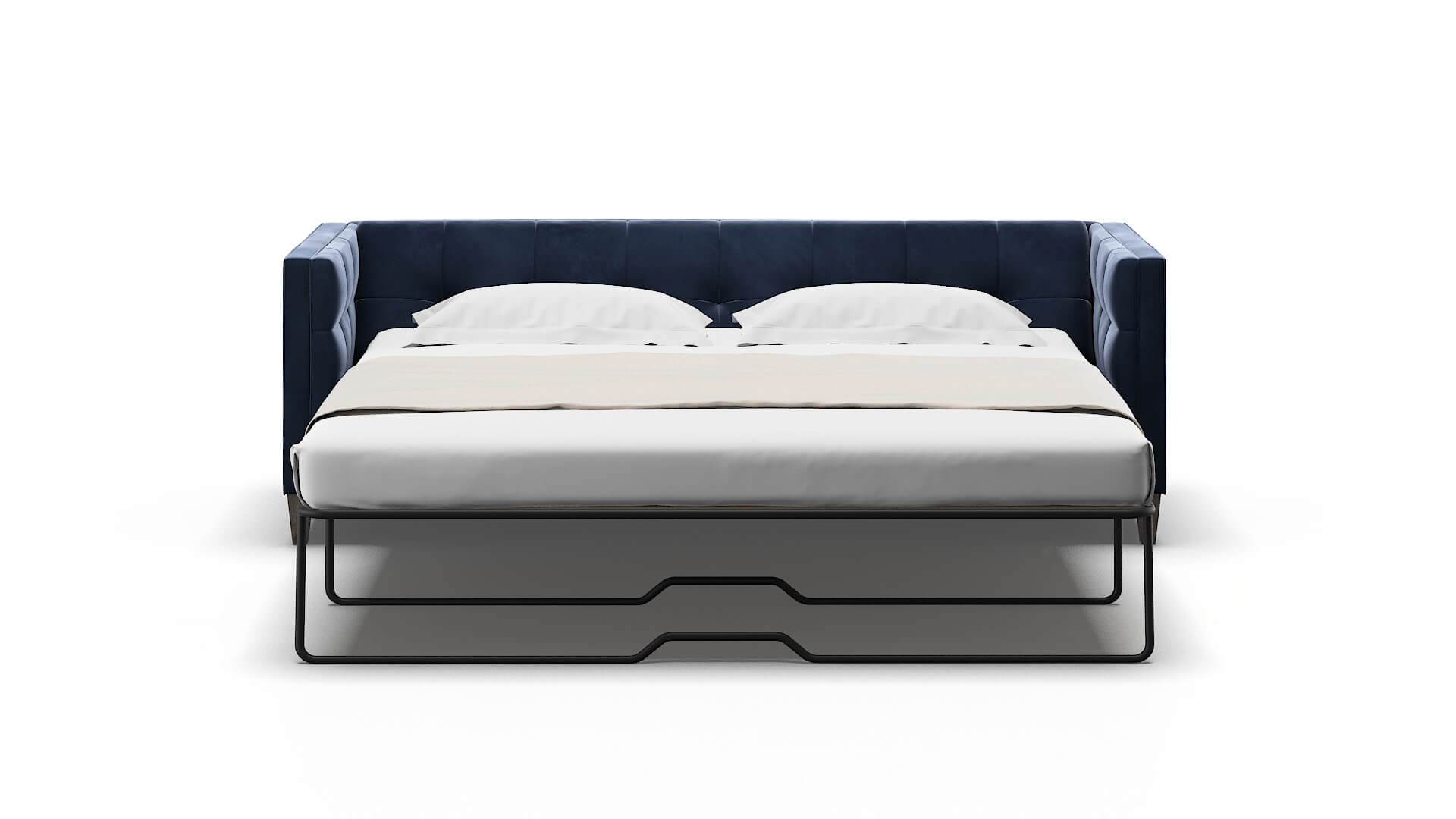 Messina Royale Cobalt Sofa Sleeper Espresso legs 1