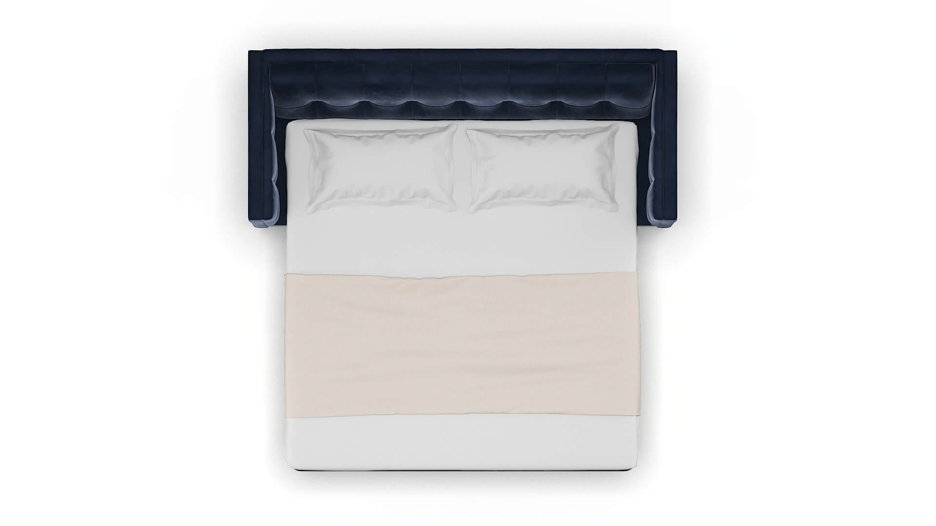 Messina Royale Cobalt Sofa Sleeper Espresso legs 3