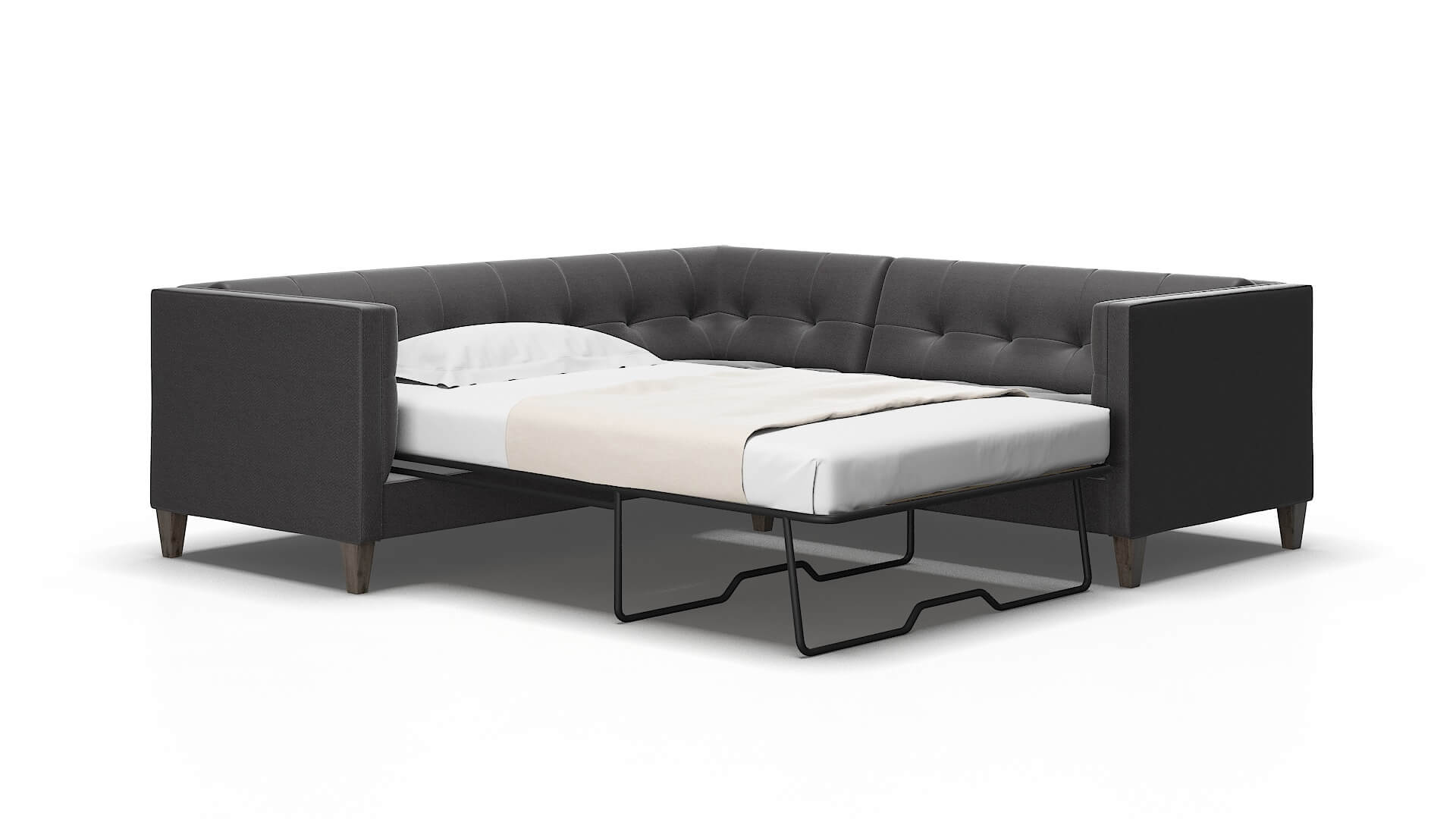 Messina Royale Eclipse Sectional Sleeper Espresso legs 2