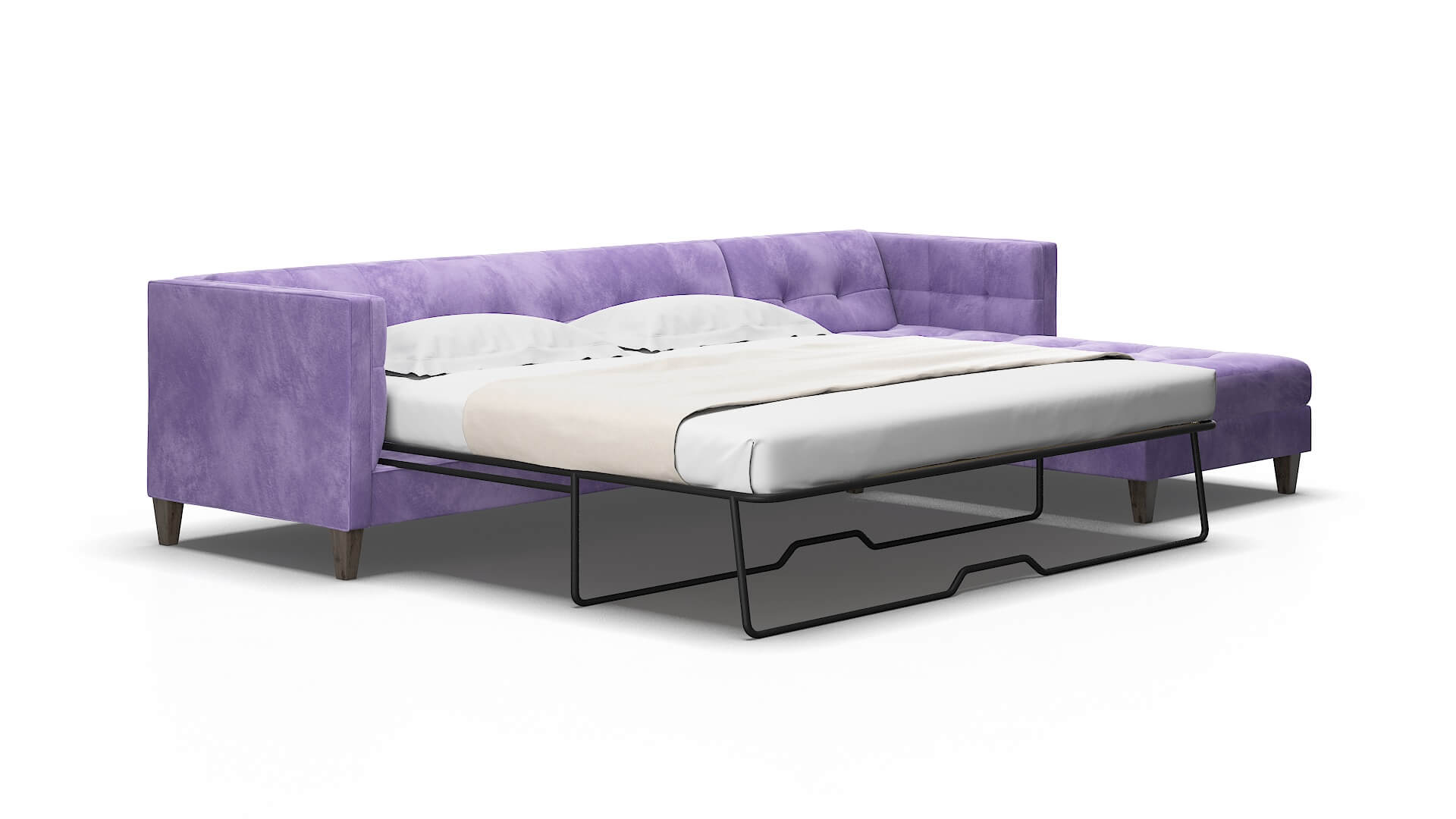 Messina Royale lavender Panel sleeper Espresso Legs  2