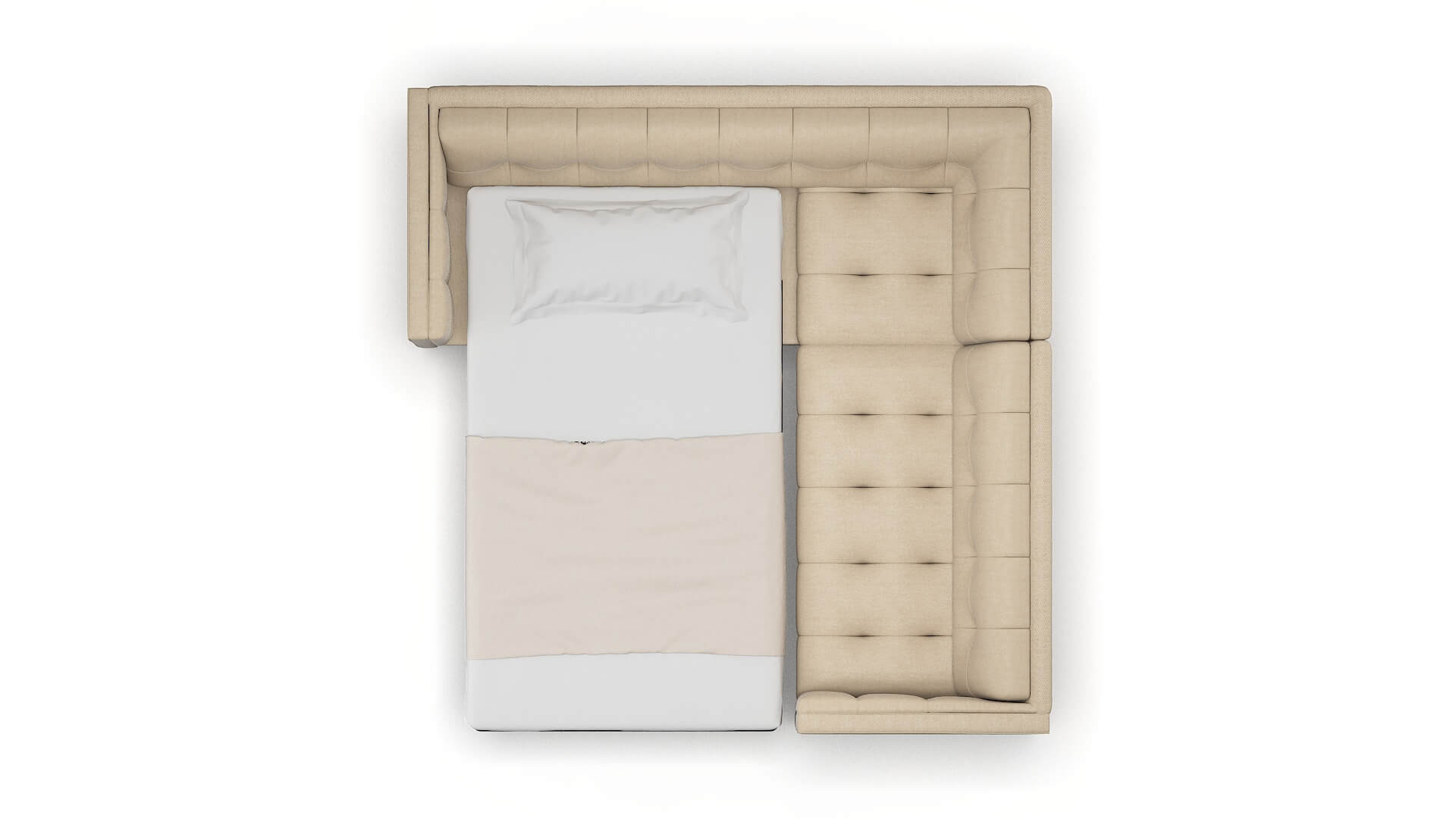 Messina Royale Mondo Sectional Sleeper Espresso legs 3