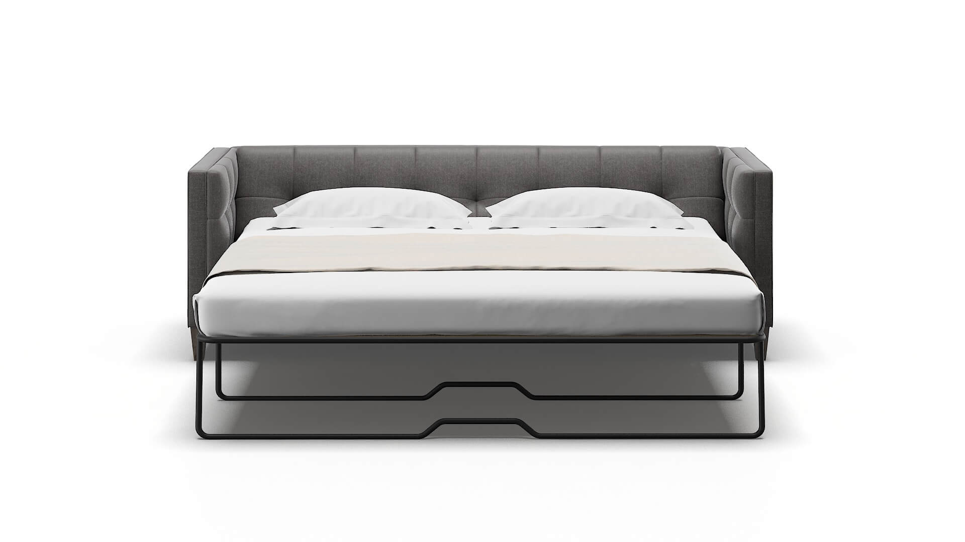 Messina Sasha Grey Sofa Sleeper Espresso legs 1