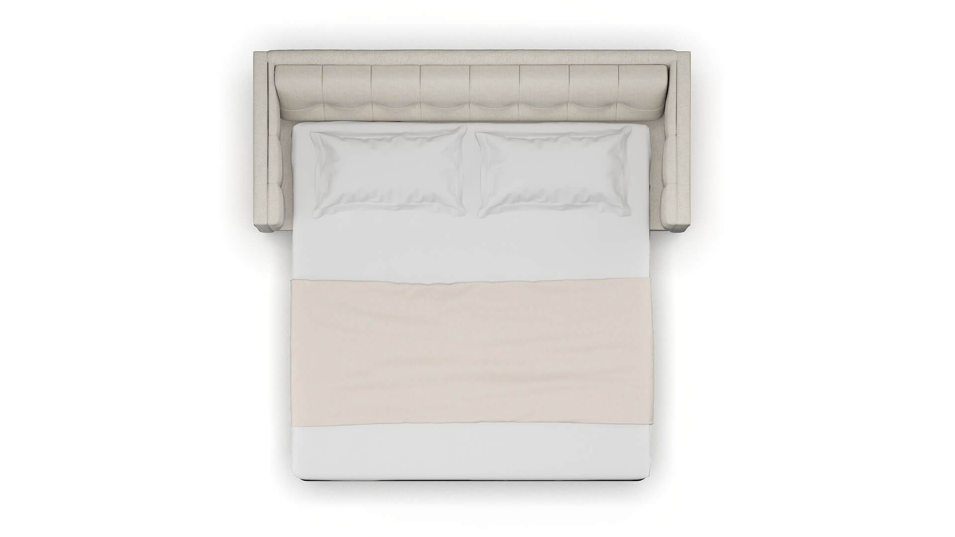 Messina Sasha Linen Sofa Sleeper Espresso legs 3