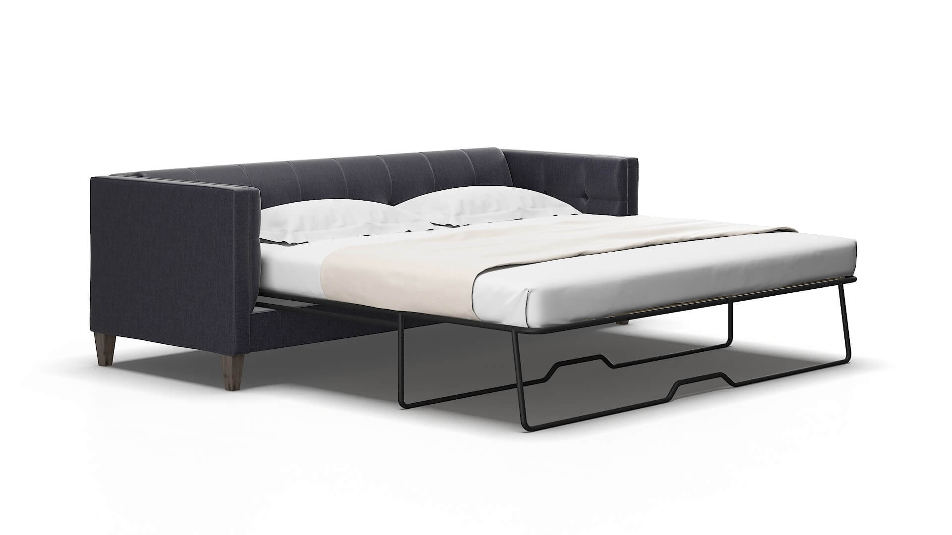 Messina Sasha Navy Sofa Sleeper Espresso legs 2