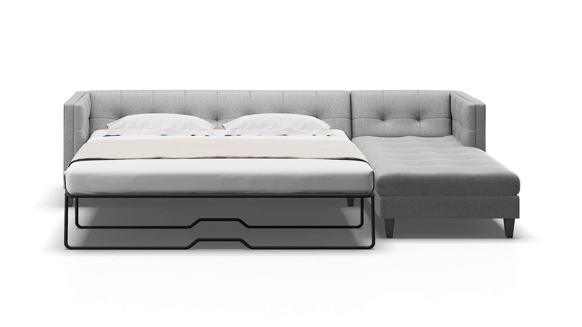 Messina Sasha Silver Panel Sleeper Espresso legs 1