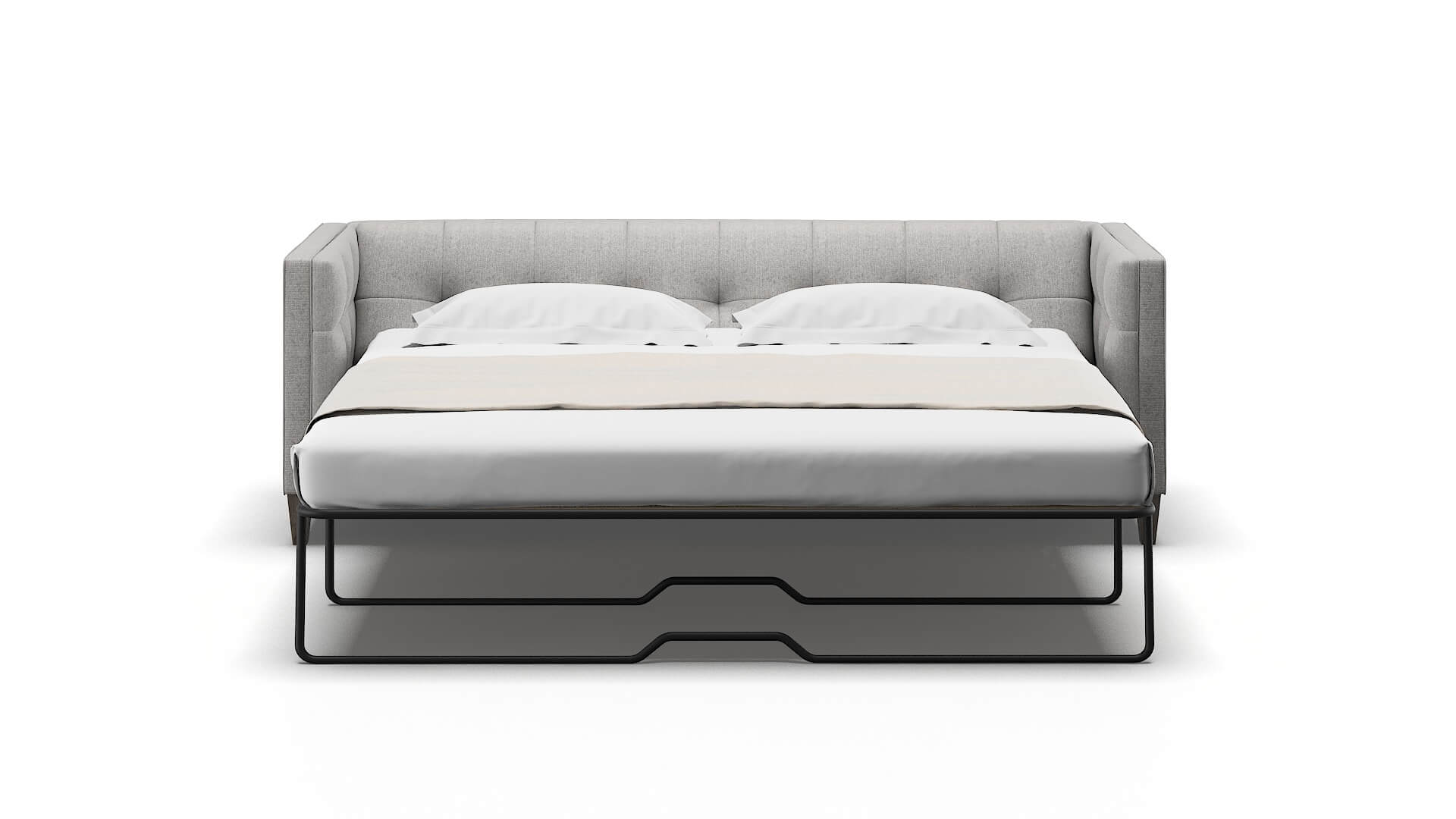 Messina Sasha Silver Sofa Sleeper Espresso legs 1