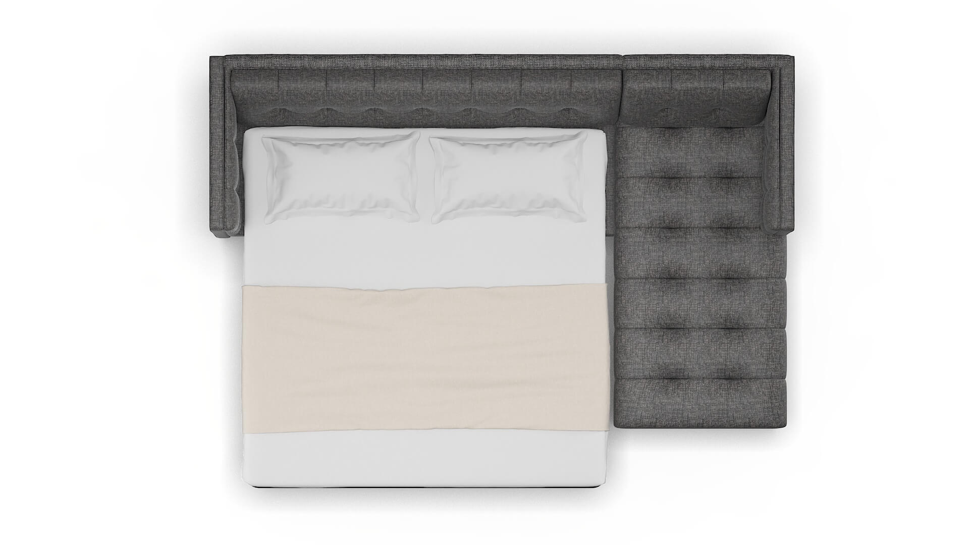 Messina Sosoftness 51 Panel Sleeper Espresso legs 3
