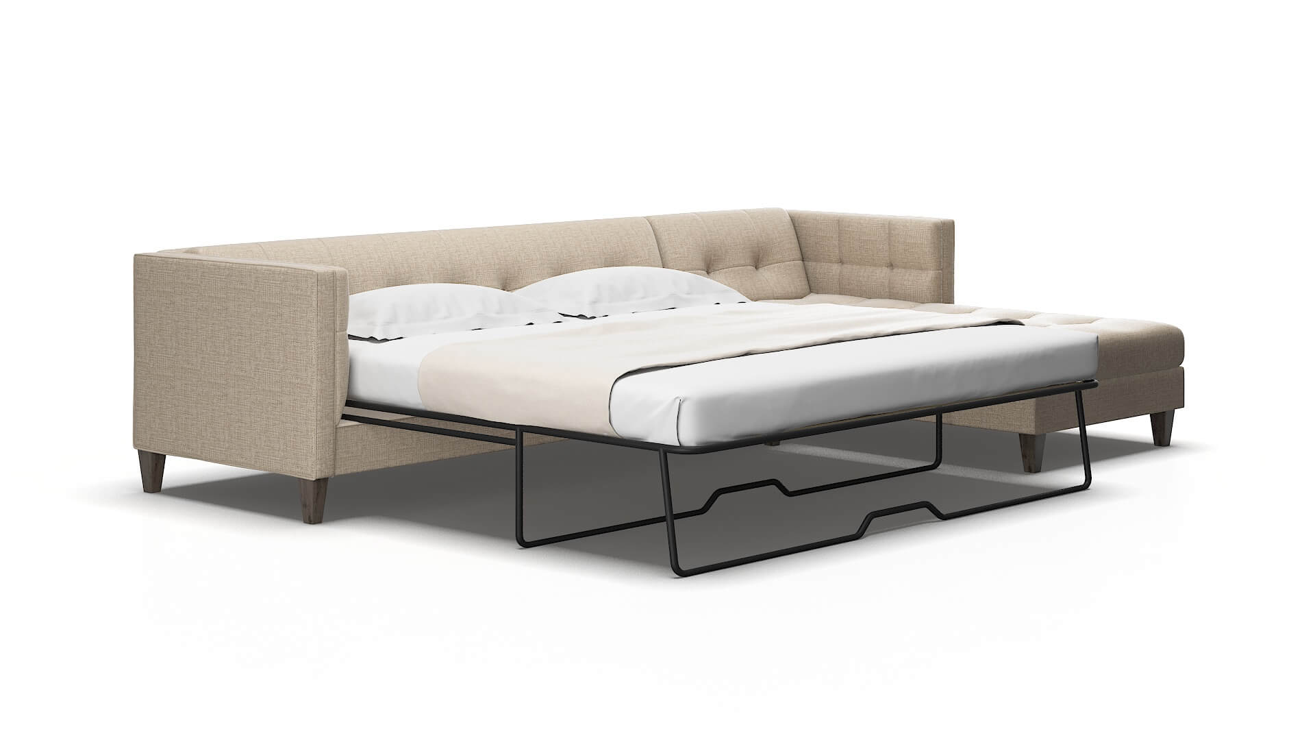 Messina Sosoftness 74 Panel sleeper Espresso Legs  2