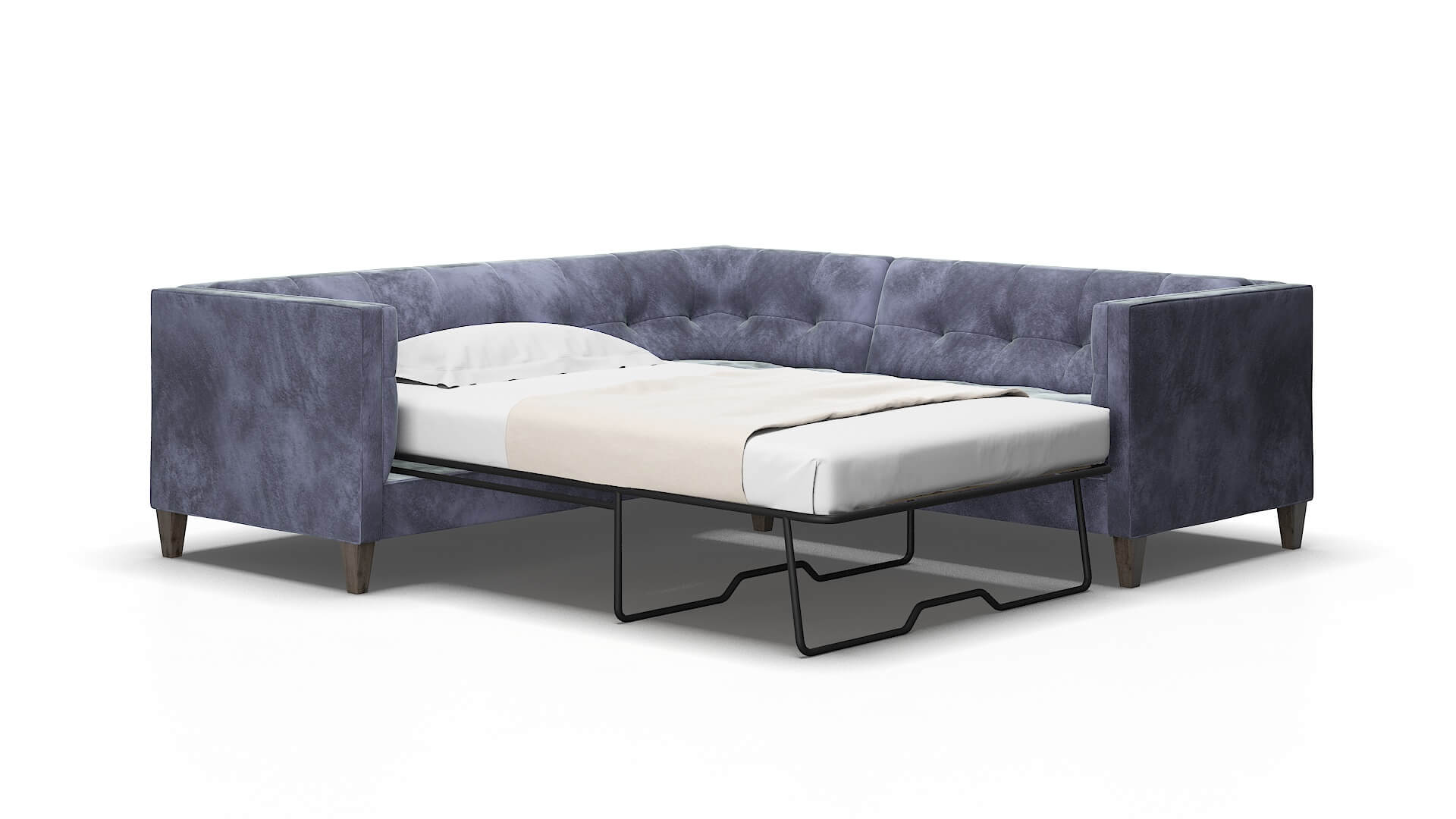 Messina Terrain dusk Sectional sleeper Espresso Legs  2