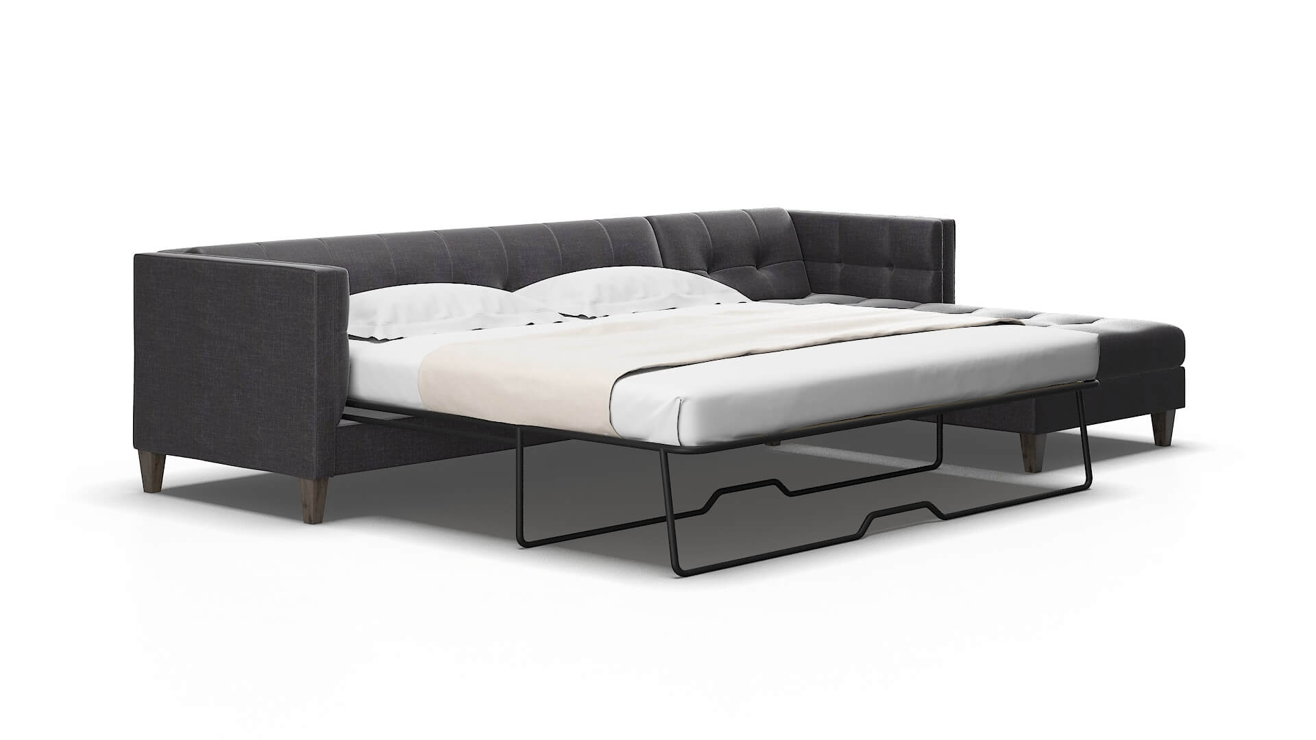 Messina Venus Onyx Panel Sleeper Espresso legs 2