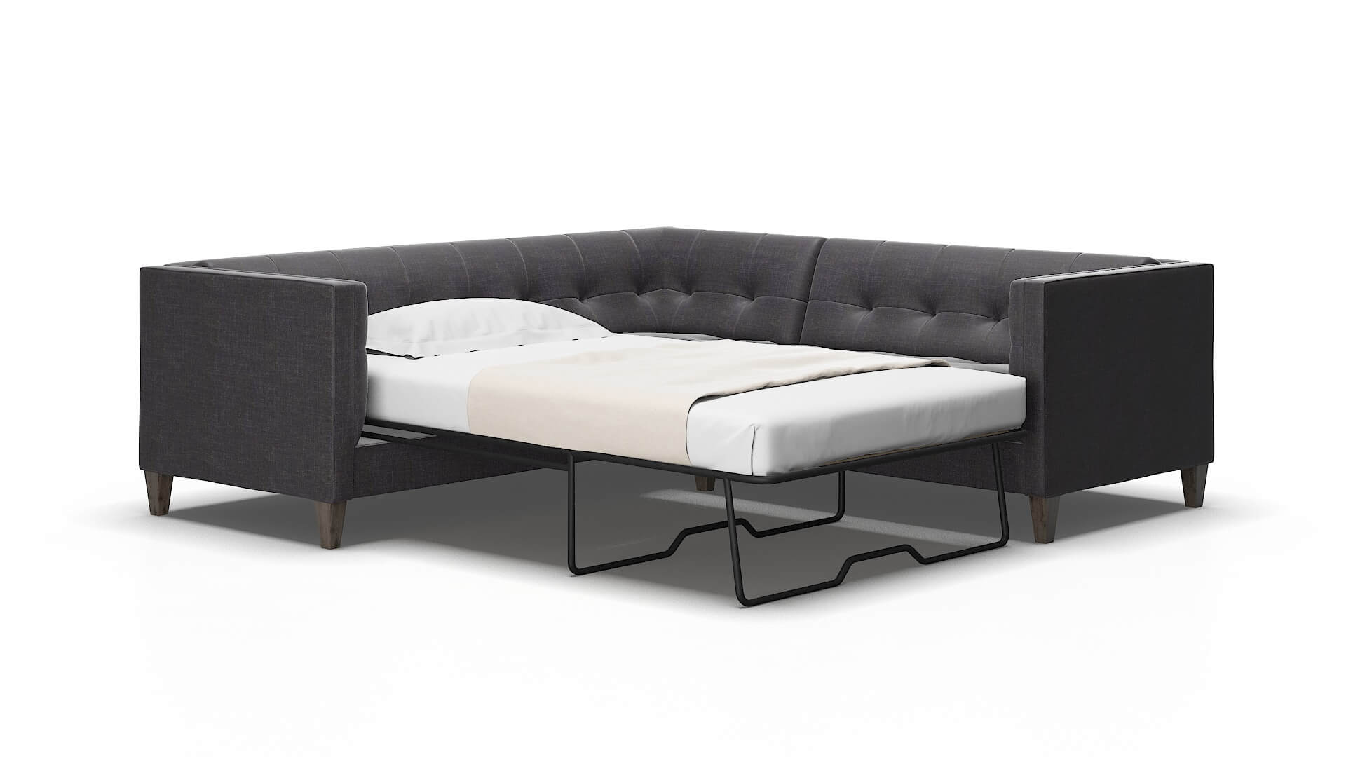 Messina Venus onyx Sectional sleeper Espresso Legs  2
