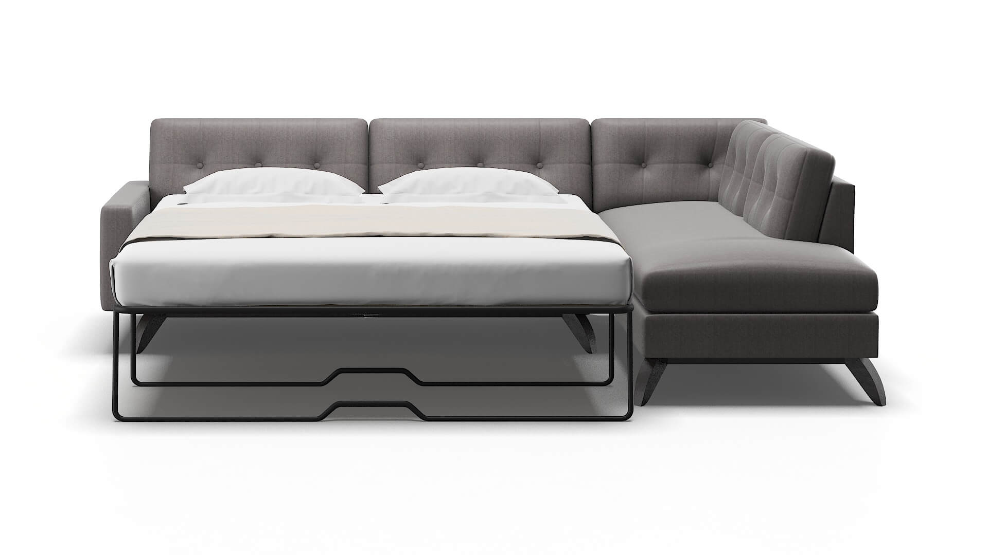 Milan Atlas_plz Silver Panel Sleeper Espresso legs 1
