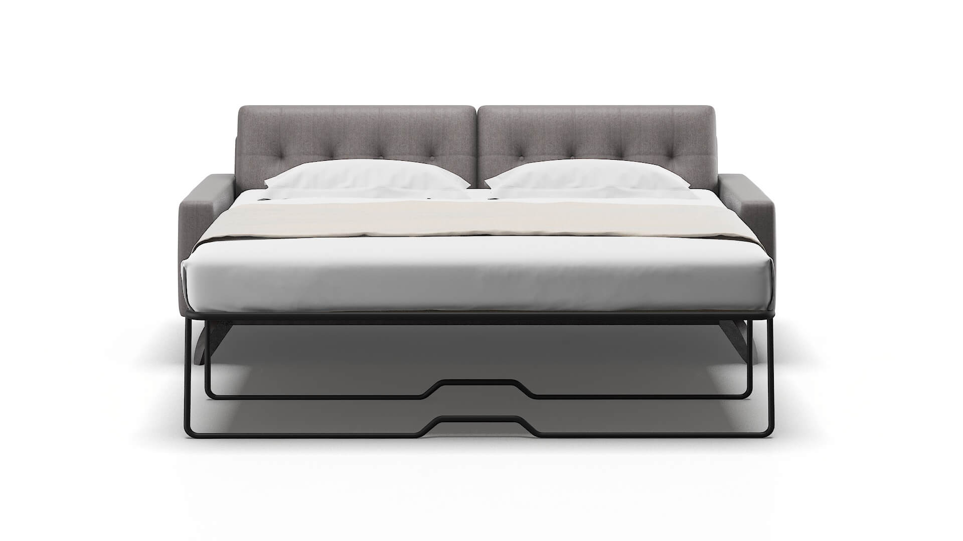 Milan Atlas_plz Silver Sofa Sleeper Espresso legs 1