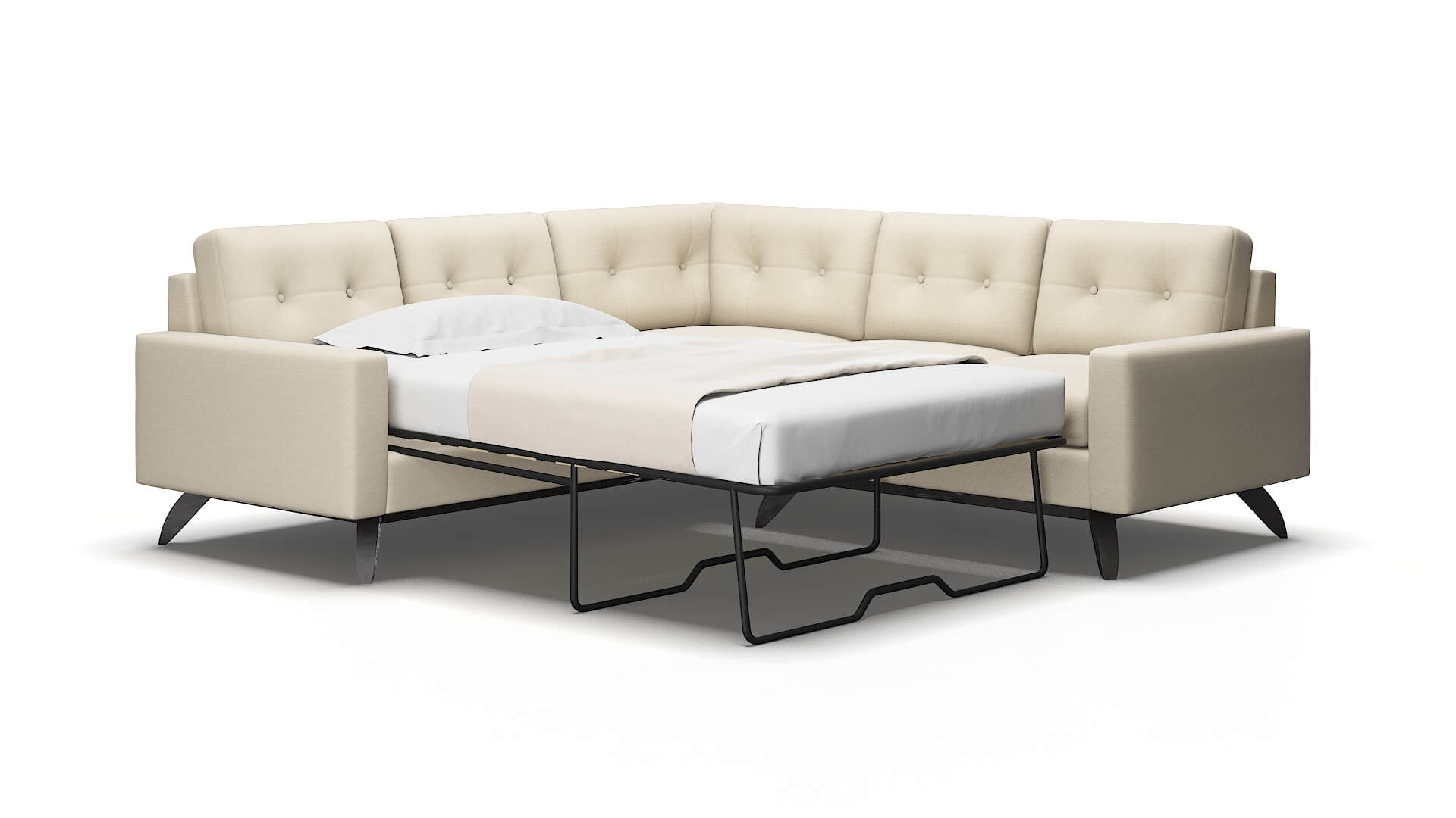 Milan Avenger beach Sectional sleeper Espresso Legs  2