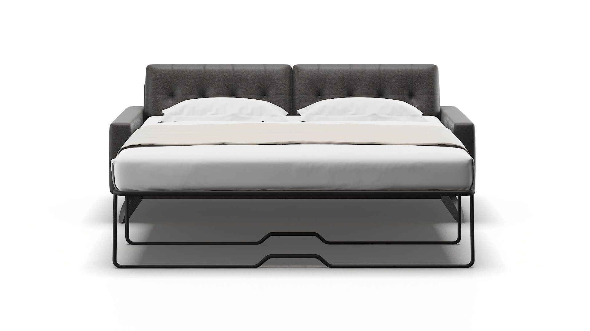 Milan Avenger Denim Sofa Sleeper Espresso legs 1