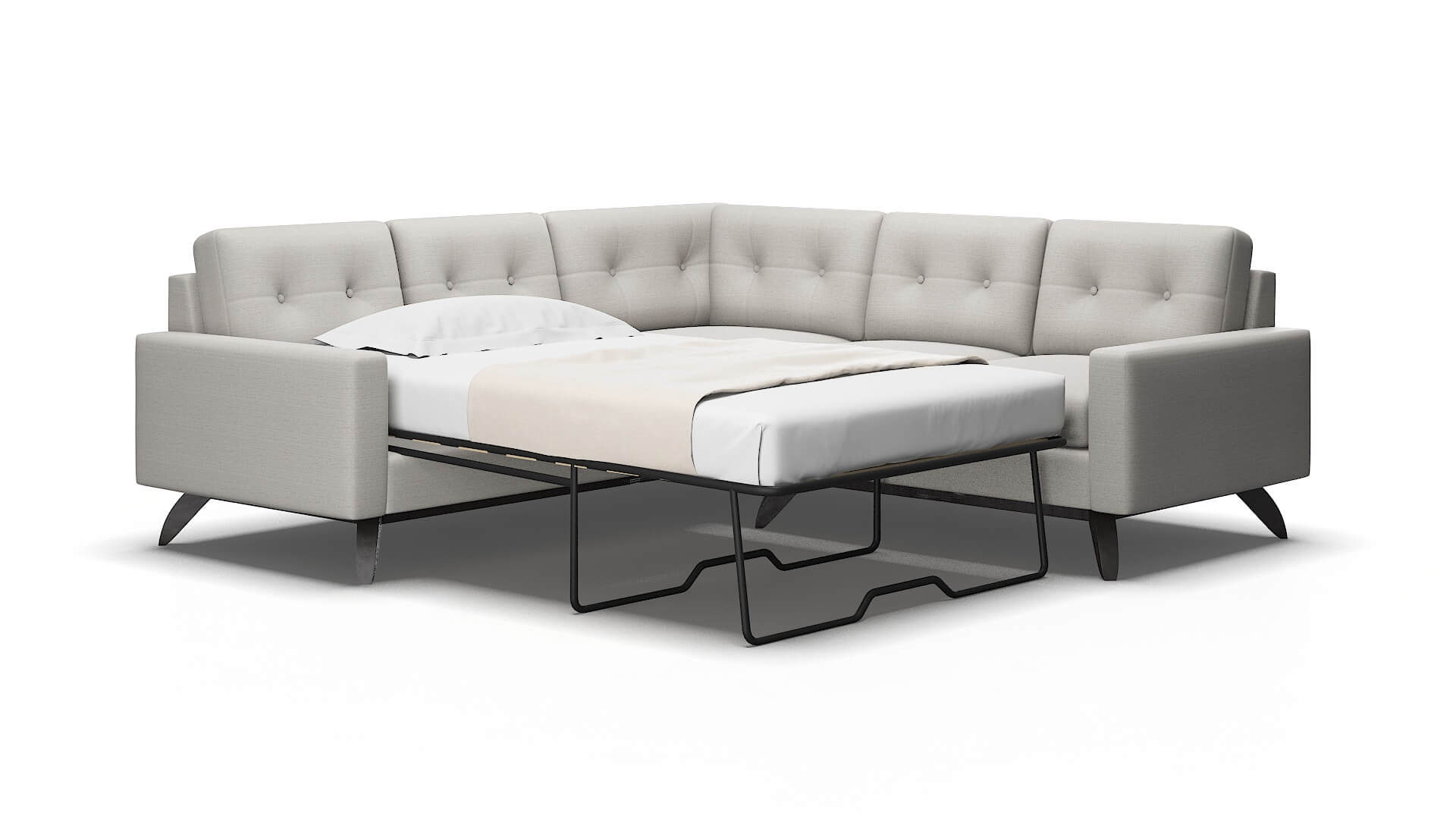Milan Avenger dolphin Sectional sleeper Espresso Legs  2