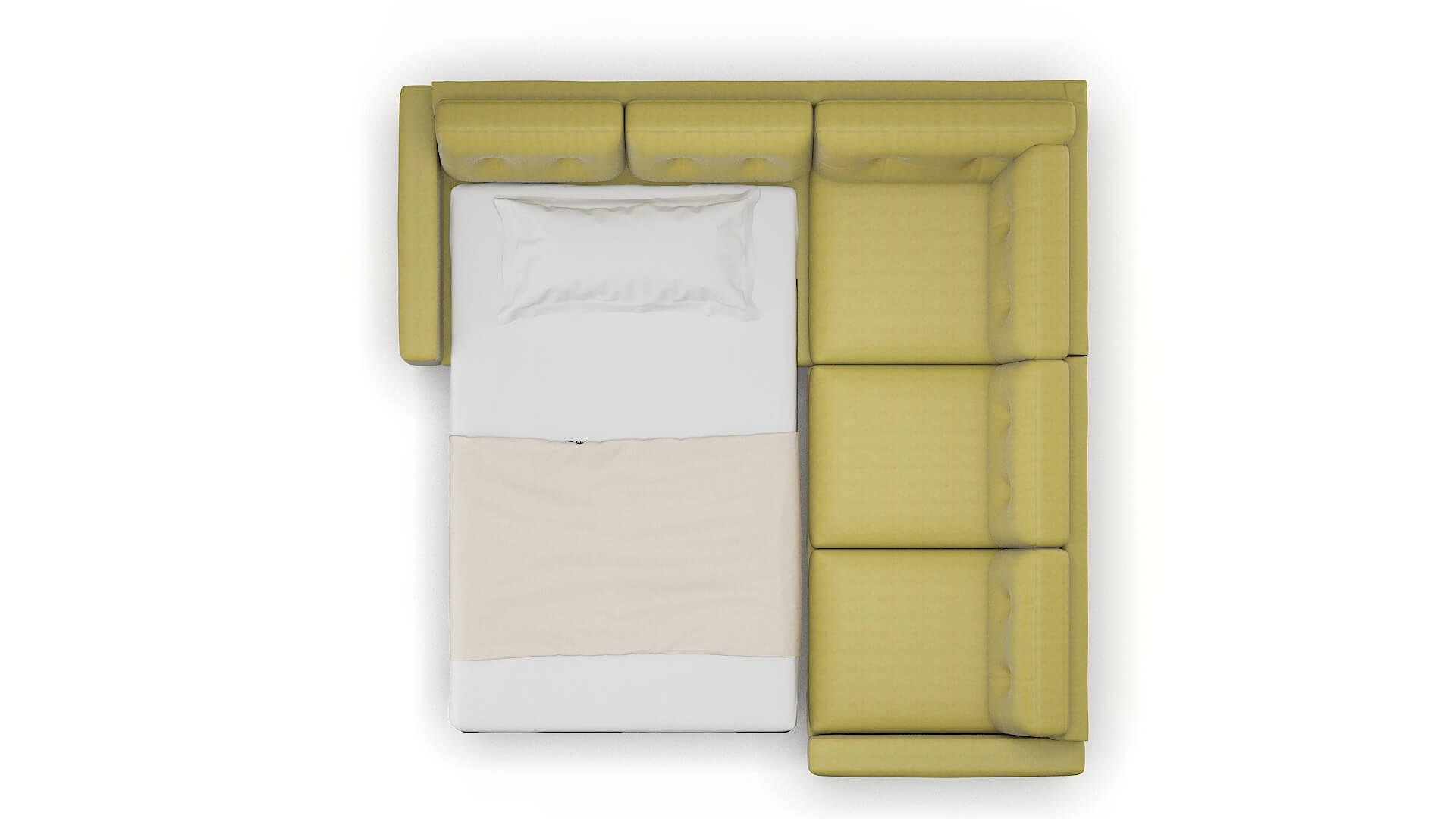 Milan Bella Apple Sectional Sleeper Espresso legs 3