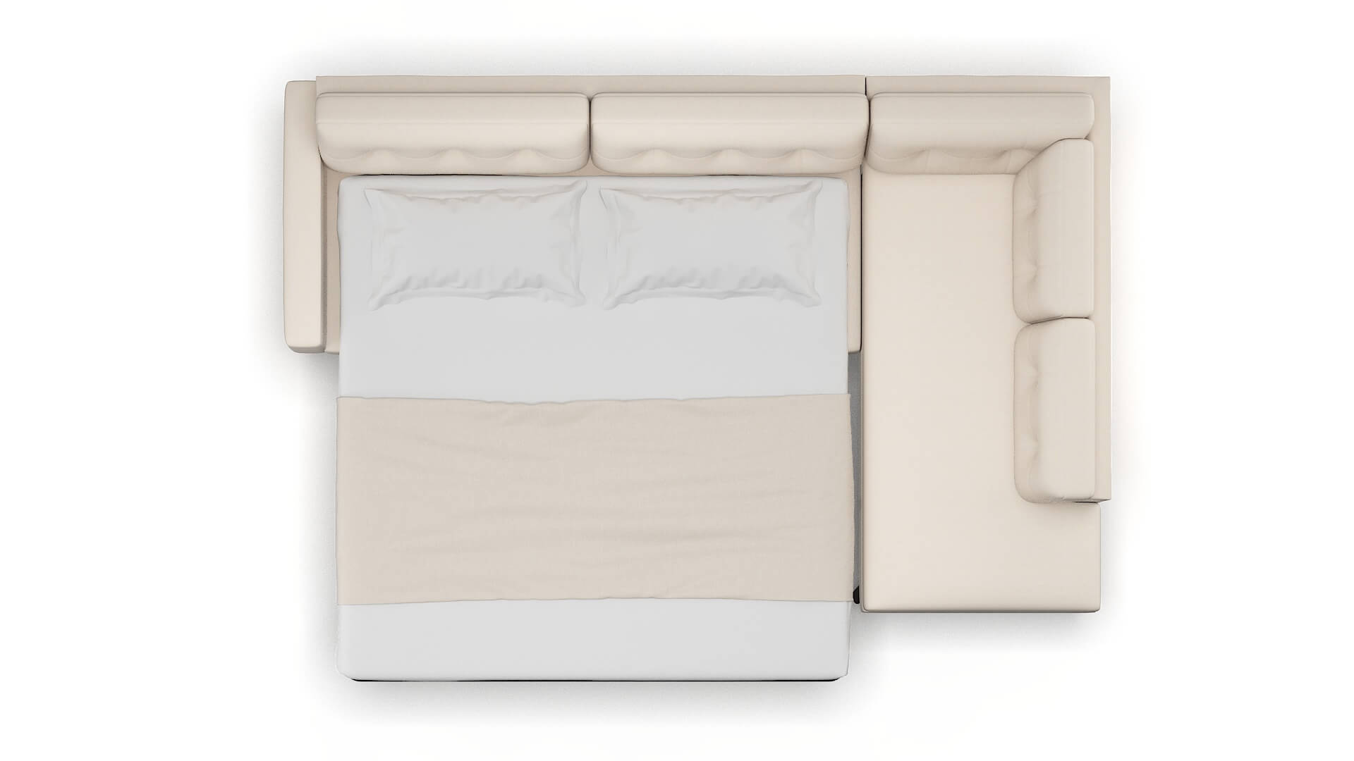 Milan Bella Buckwheat Panel Sleeper Espresso legs 3