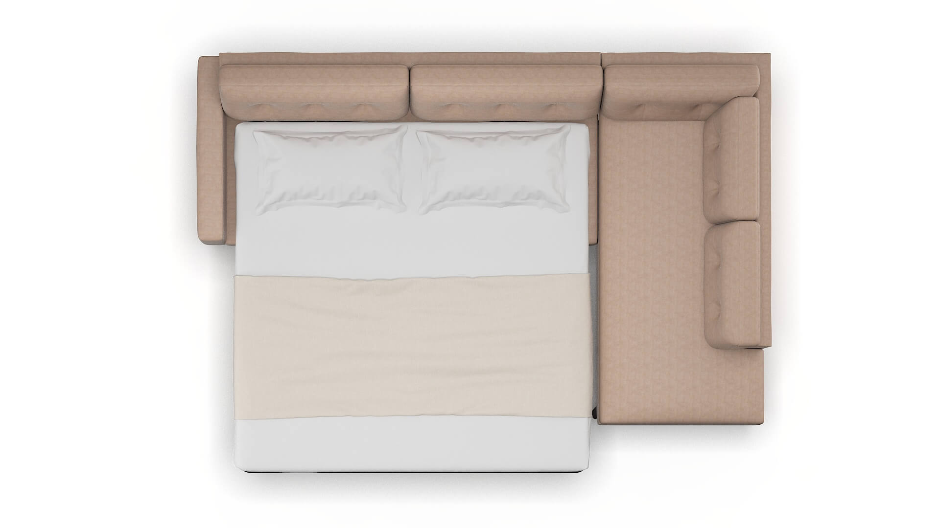 Milan Bella Pewter Panel Sleeper Espresso legs 3