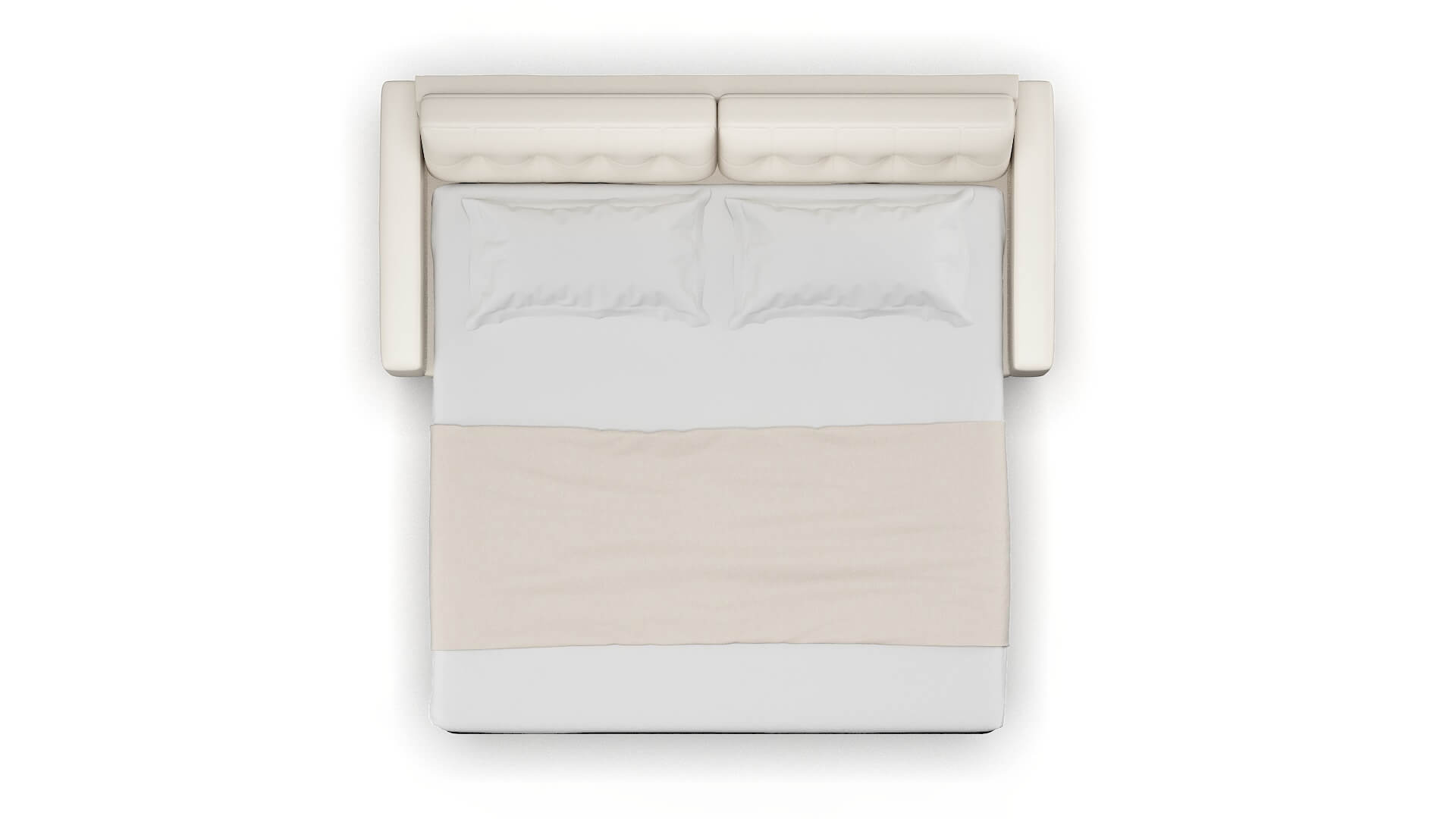 Milan Blanche Milky Sofa Sleeper Espresso legs 3