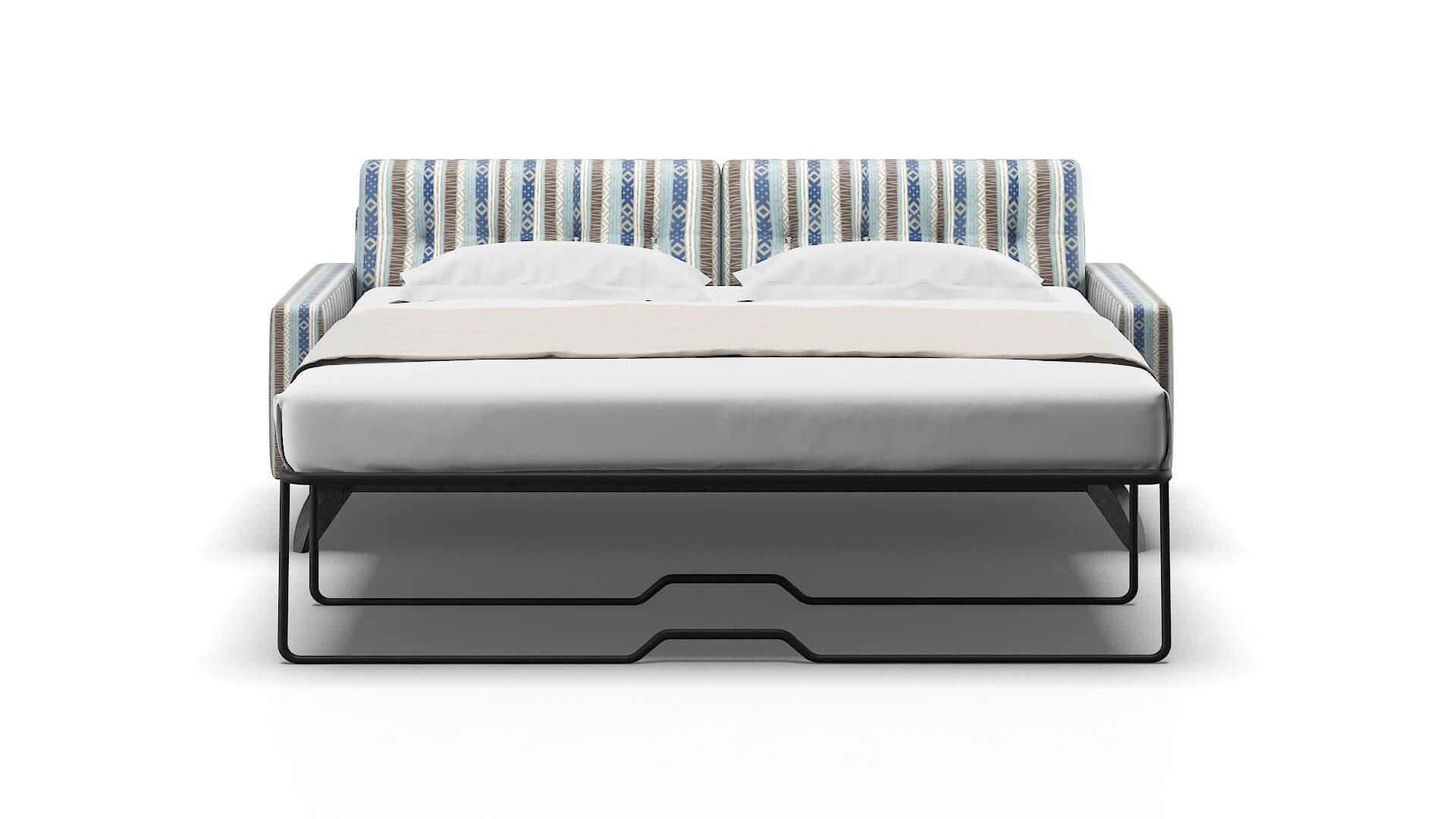 Milan Bodhi Indigo Sofa Sleeper Espresso legs 1