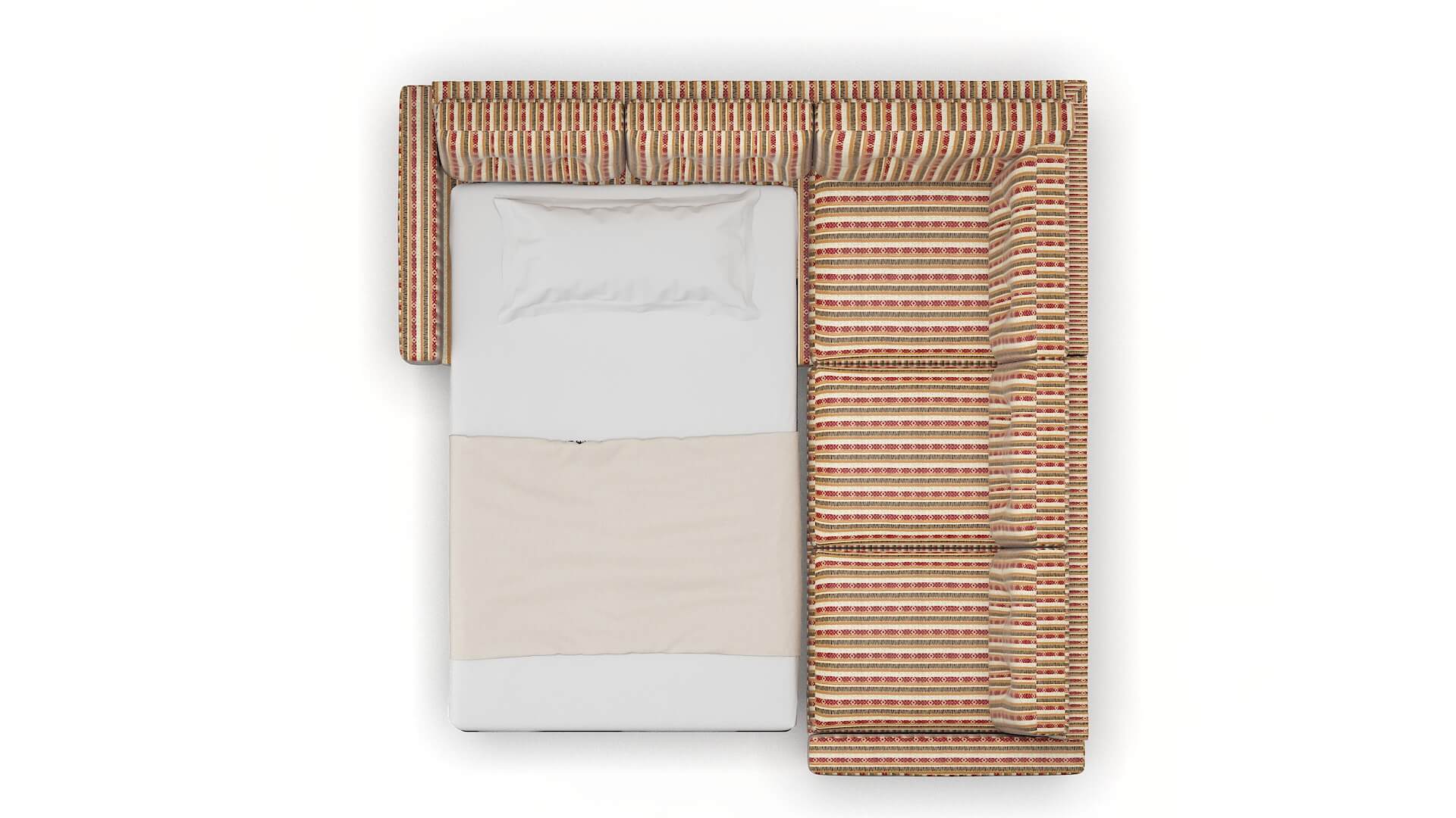 Milan Bodhi Tango Sectional Sleeper Espresso legs 3