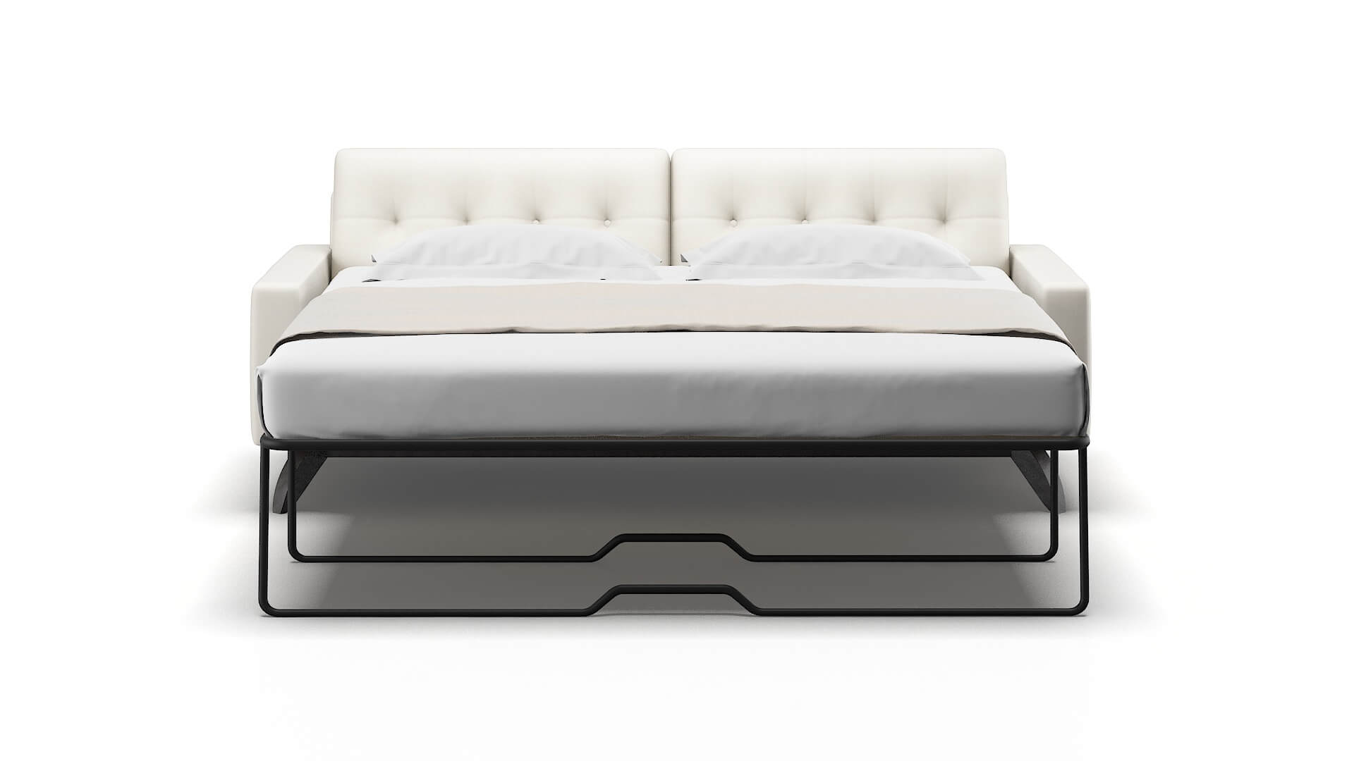 Milan Chance Bone Sofa Sleeper Espresso legs 1