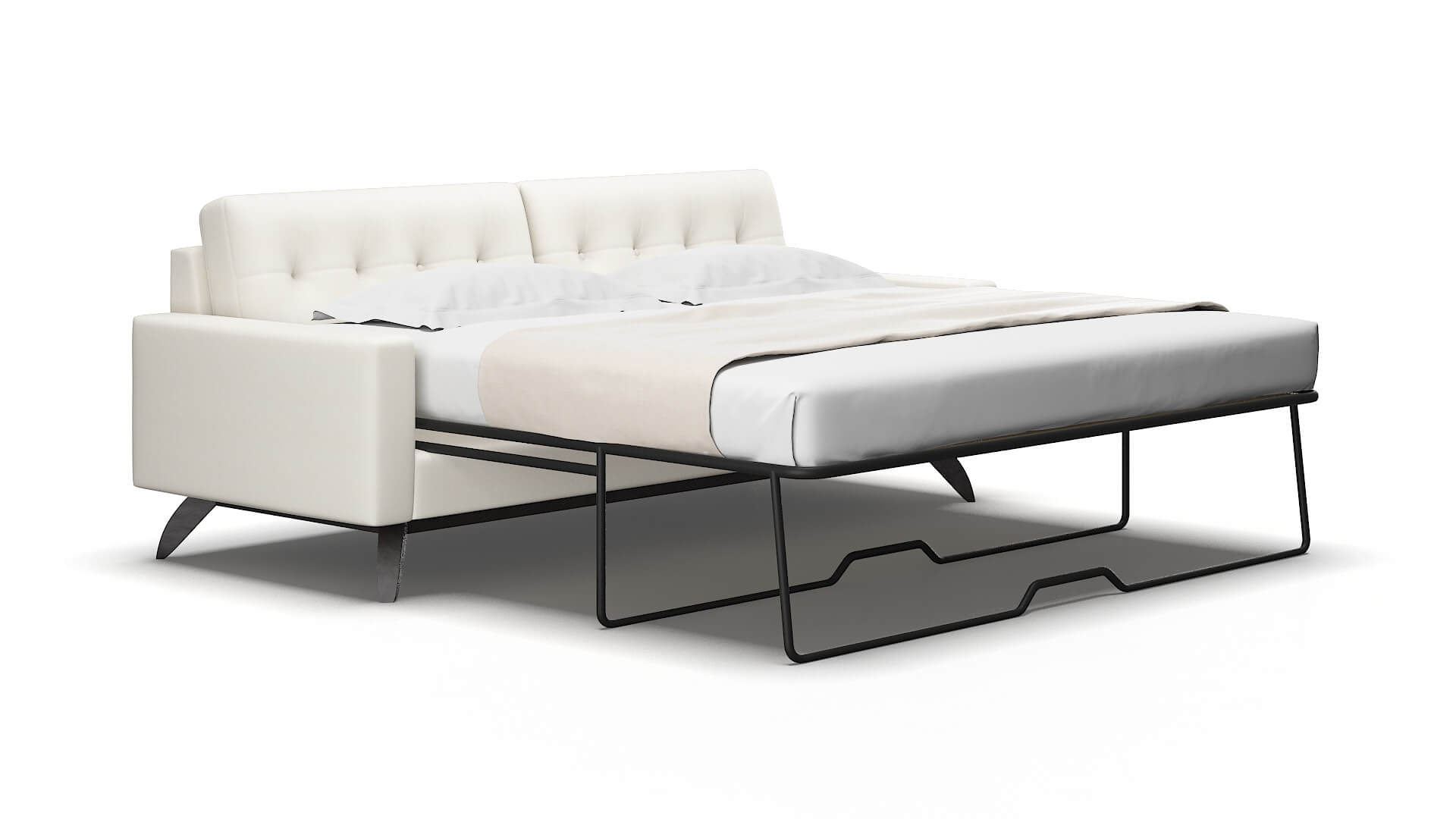 Milan Chance Bone Sofa Sleeper Espresso legs 2