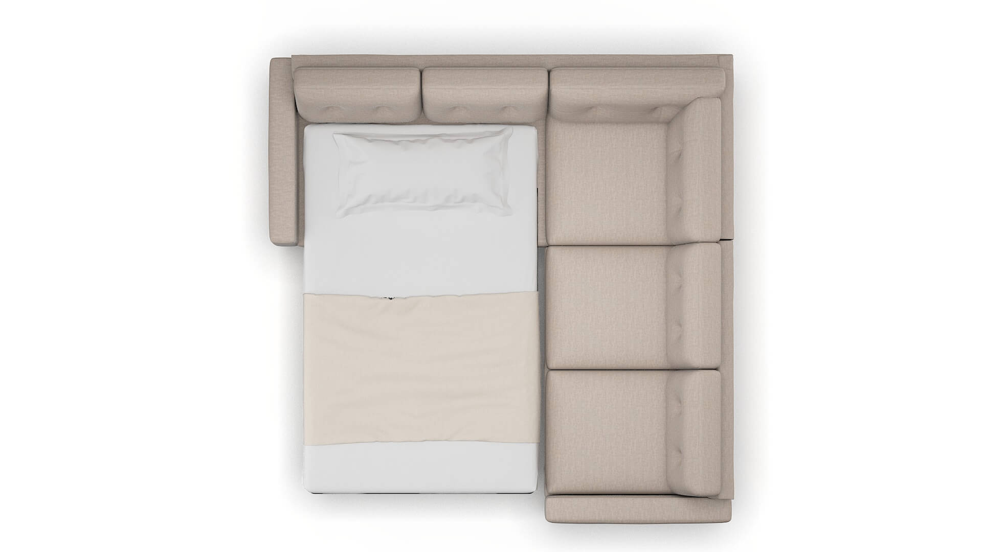 Milan Clyde Dolphin Sectional Sleeper Espresso legs 3