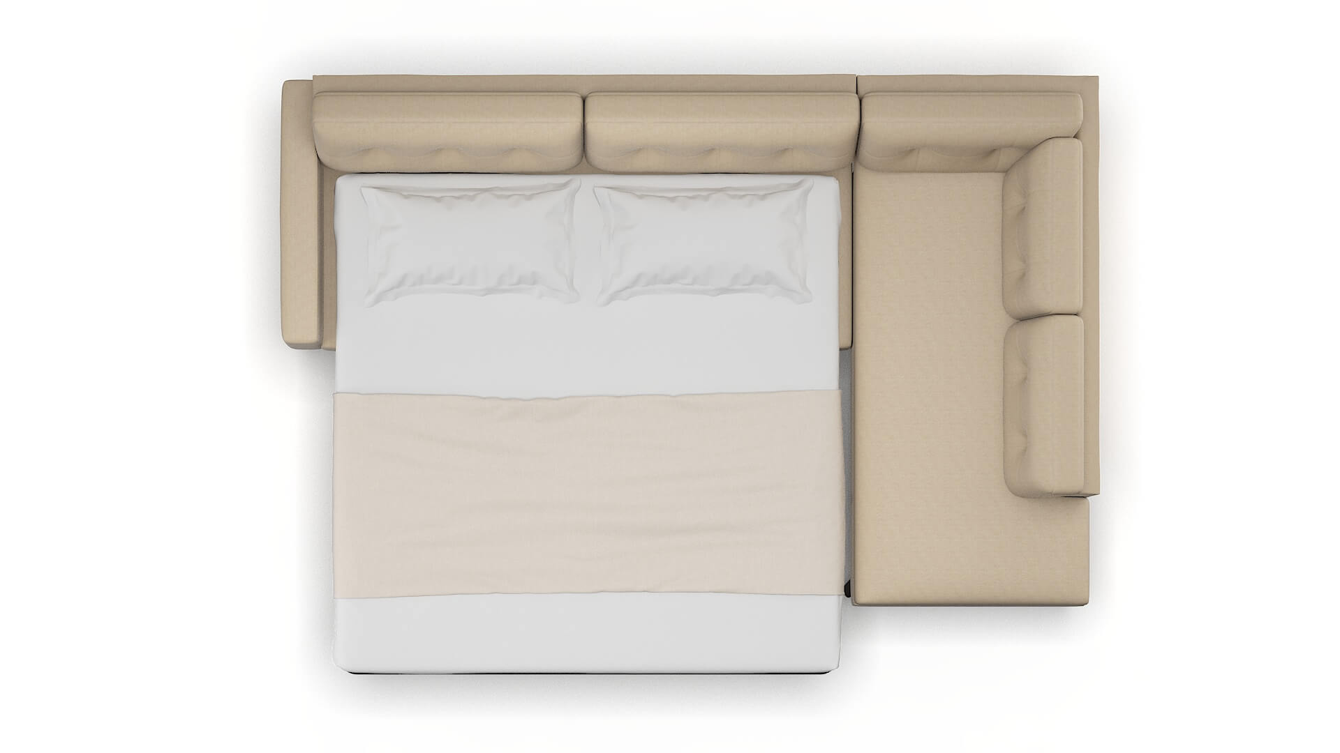 Milan Cosmo Fawn Panel Sleeper Espresso legs 3