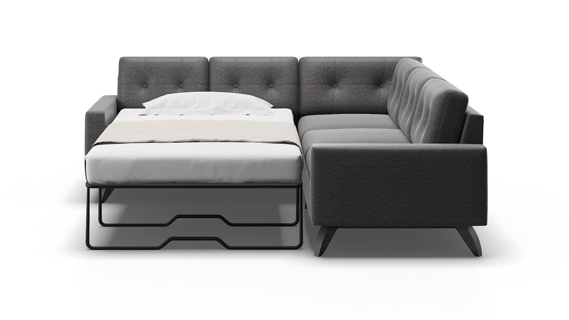 Milan Curious Eclipse Sectional Sleeper Espresso legs 1