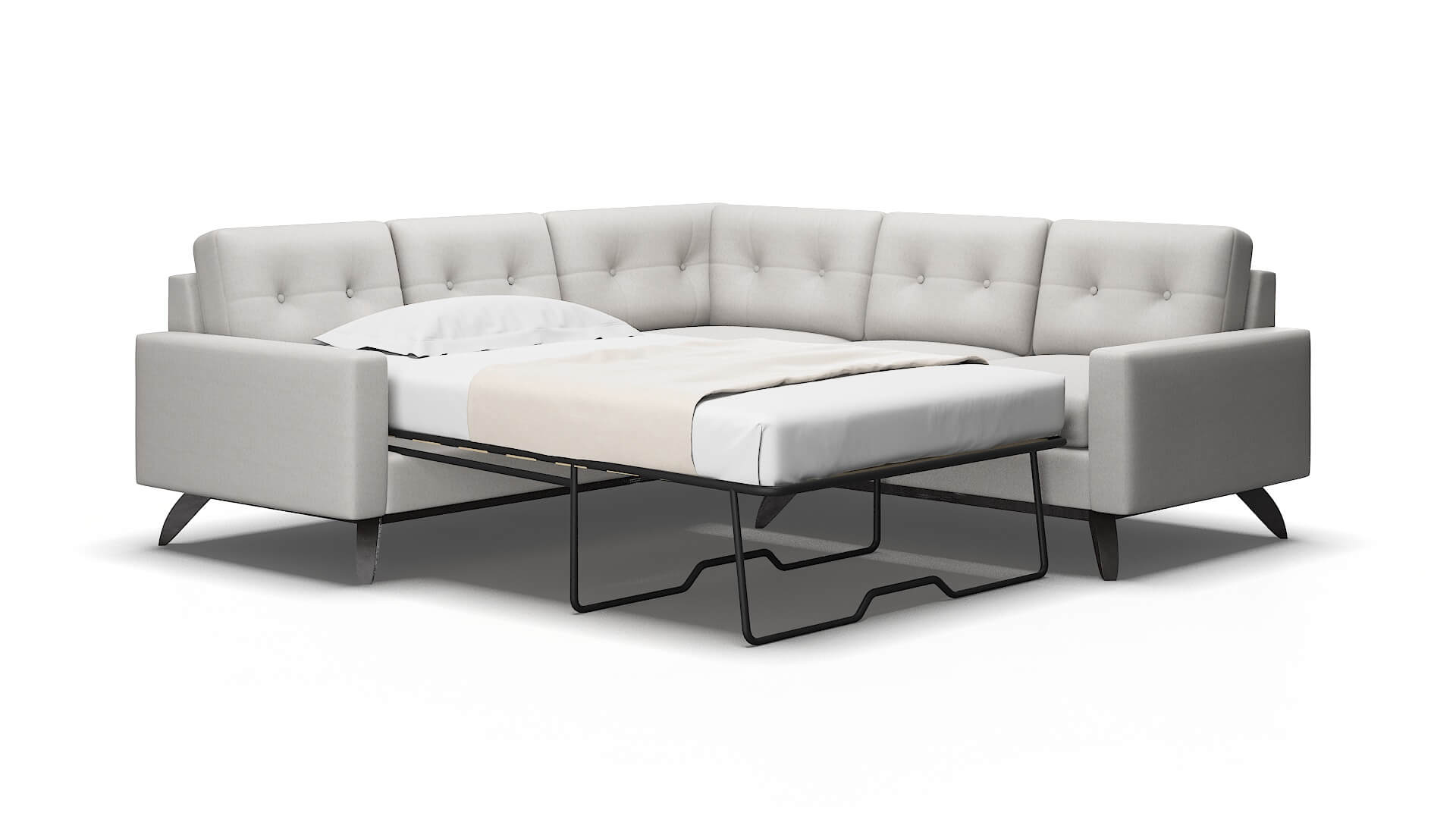 Milan Curious Spa Sectional Sleeper Espresso legs 2