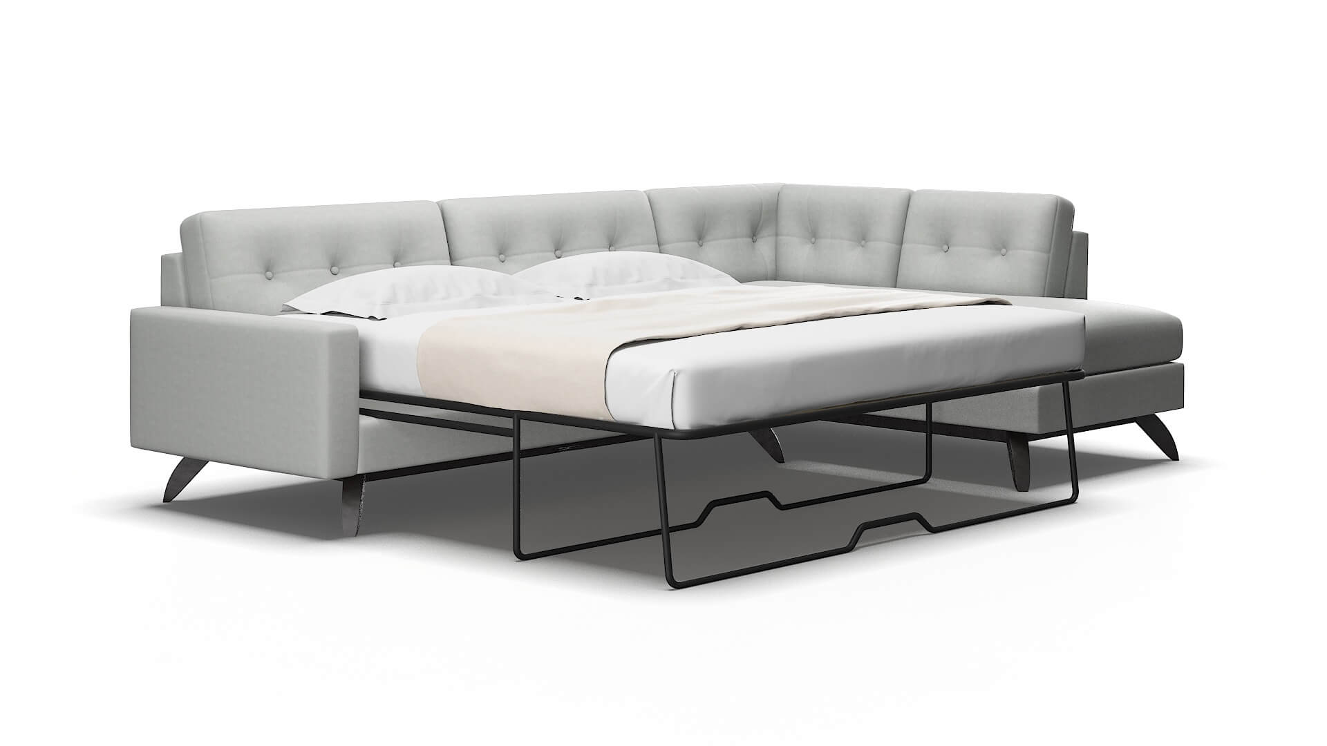 Milan Dawson platinum Panel sleeper Espresso Legs  2