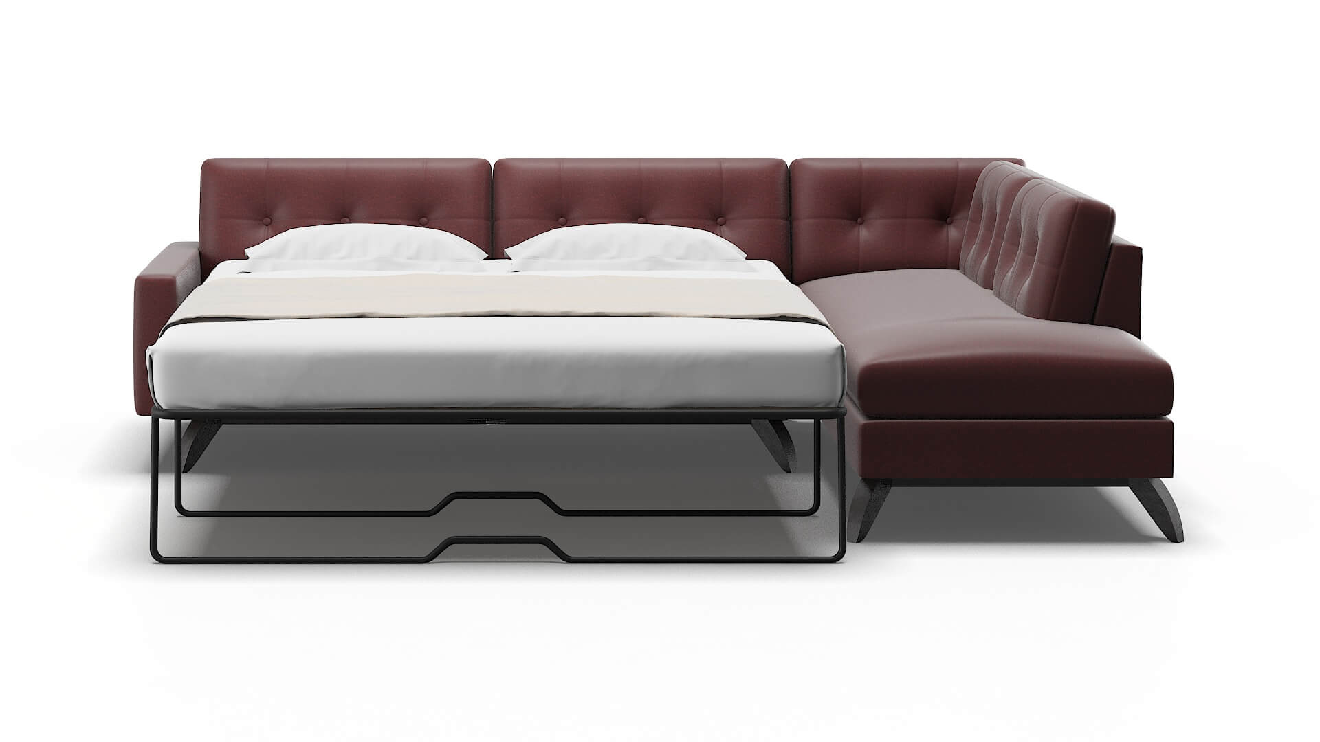 Milan Derby Berry Panel Sleeper Espresso legs 1