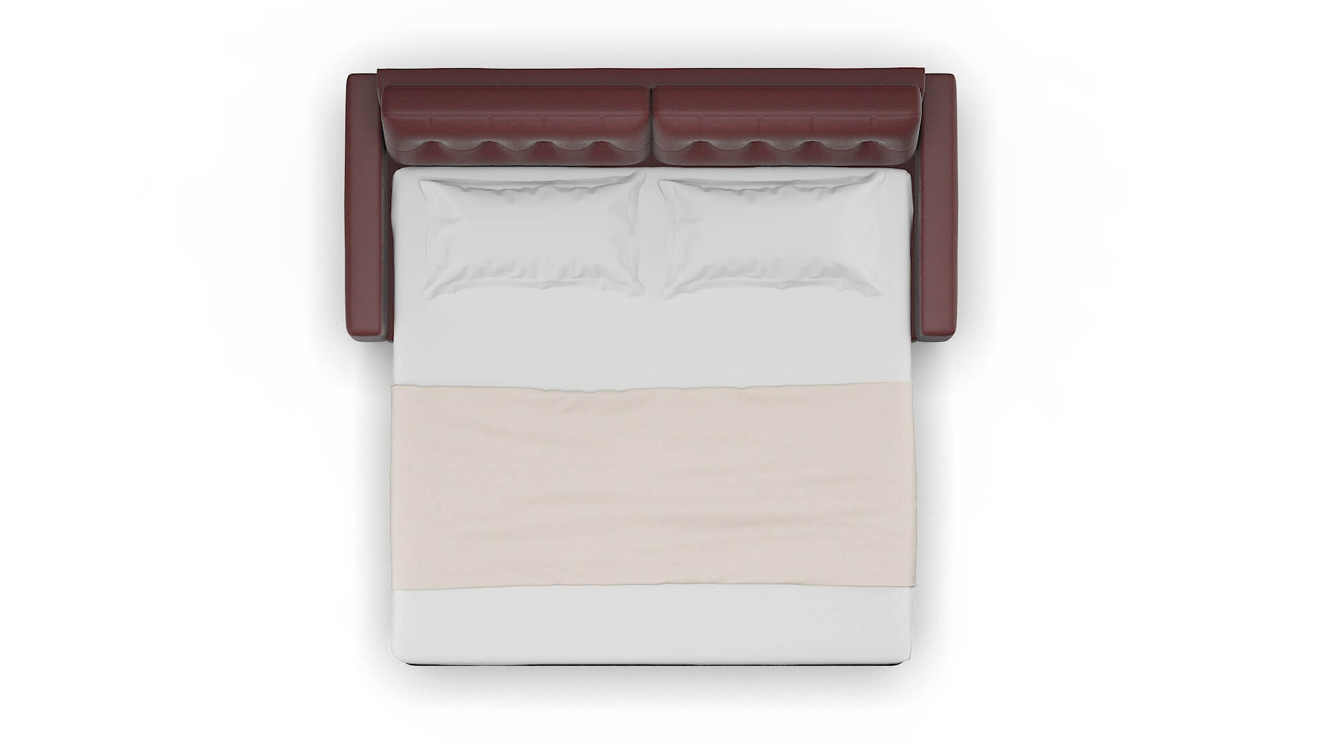 Milan Derby Berry Sofa Sleeper Espresso legs 3