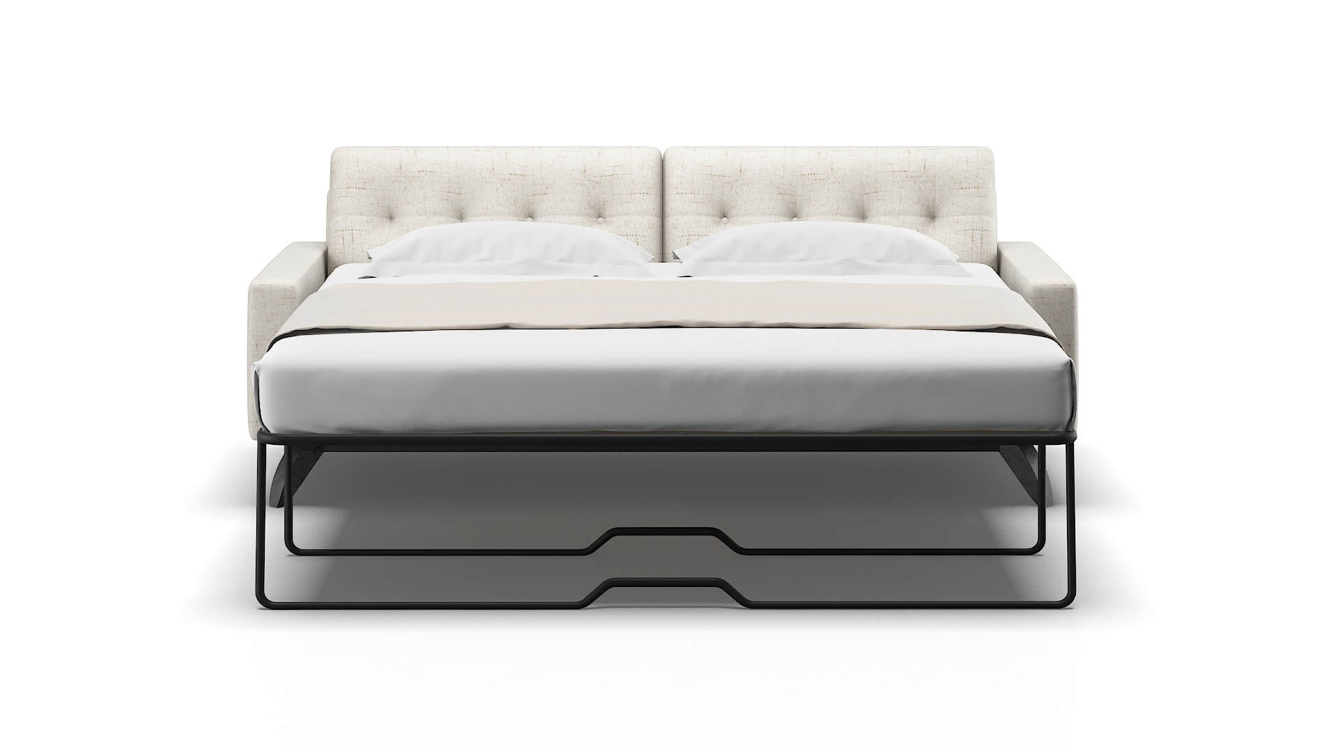 Milan Derby Taupe Sofa Sleeper Espresso legs 1