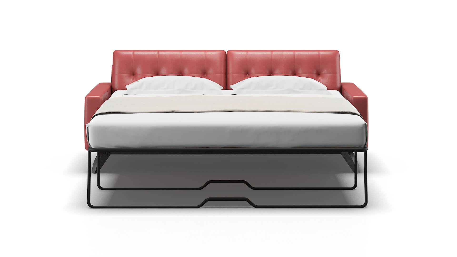 Milan Dillion Cordovan Sofa Sleeper Espresso legs 1