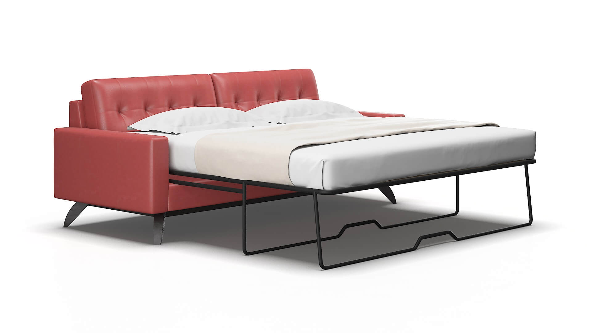Milan Dillion Cordovan Sofa Sleeper Espresso legs 2