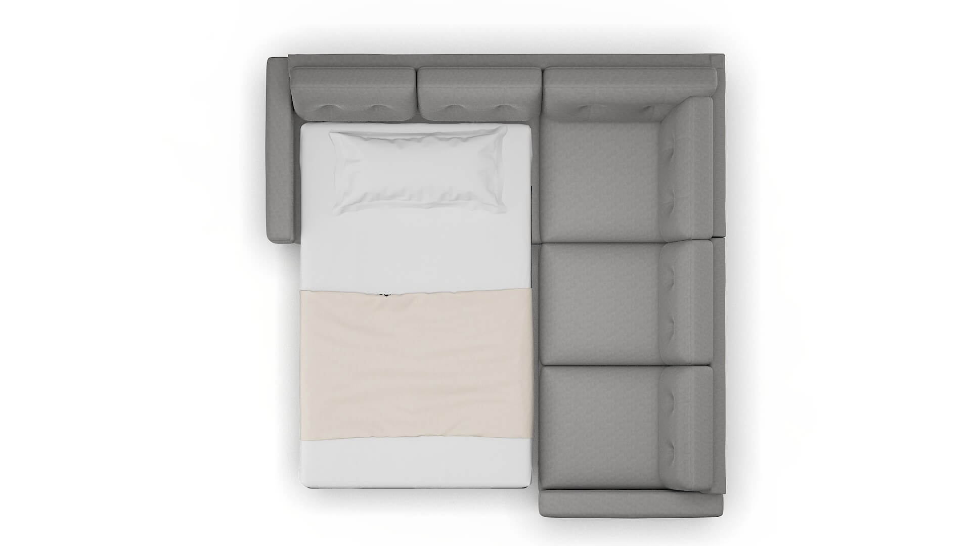 Milan Dream_d Charcoal Sectional Sleeper Espresso legs 3