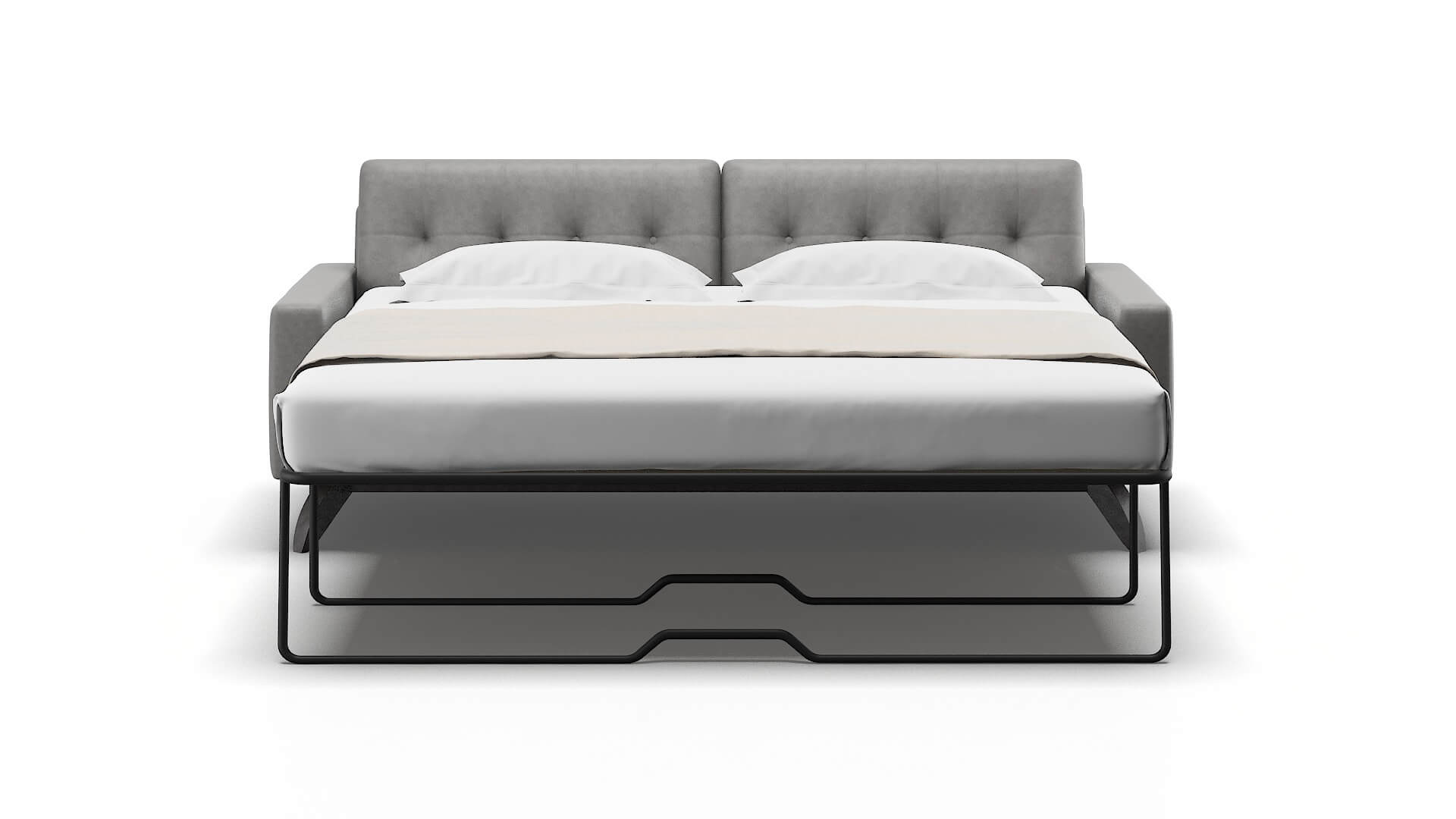Milan Dream_d Charcoal Sofa Sleeper Espresso legs 1